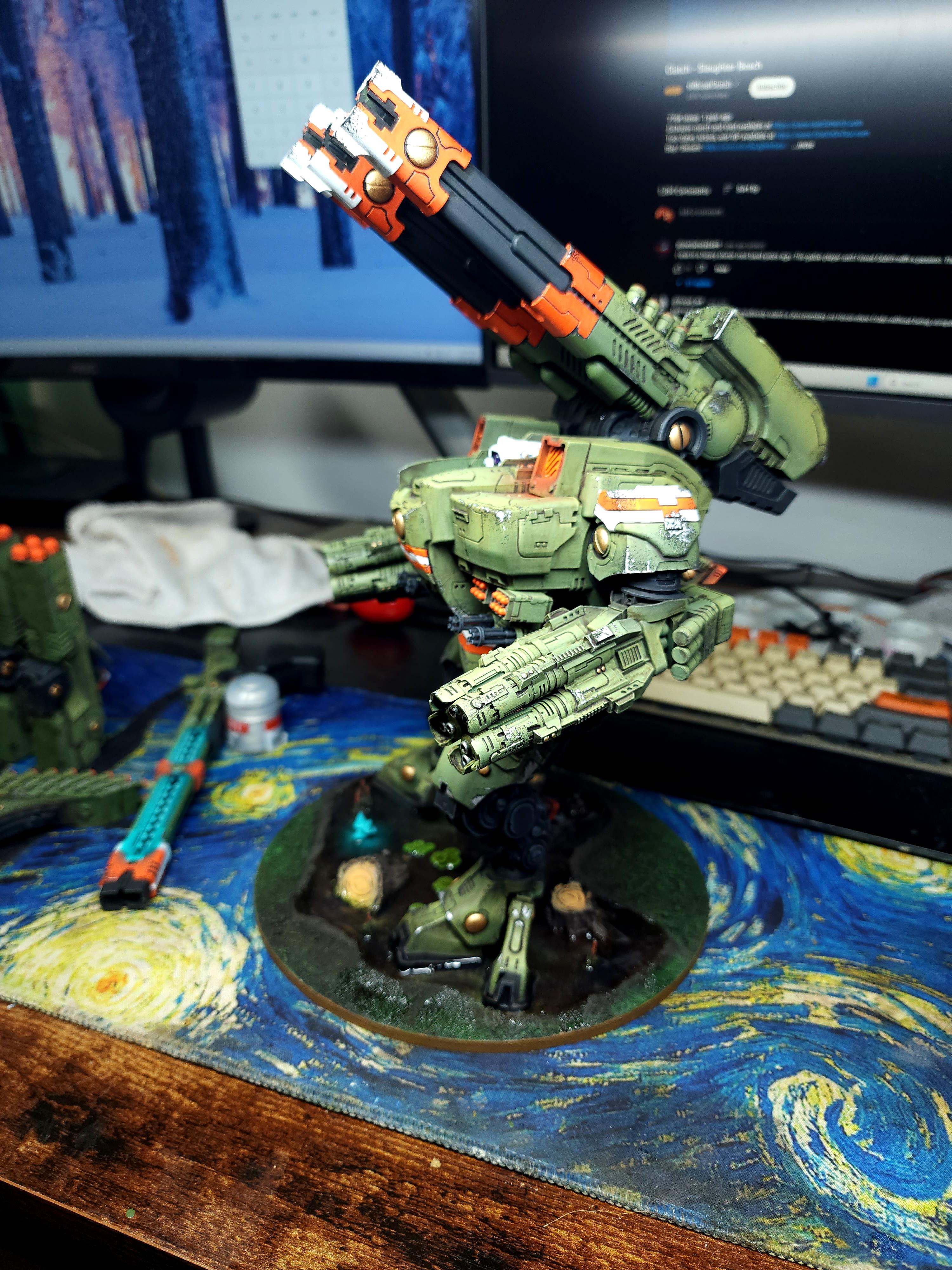 Battle Damage, Green, Kx139 Ta'unar Supremacy Armour, Magnet, Swamp, Titan, Weathered