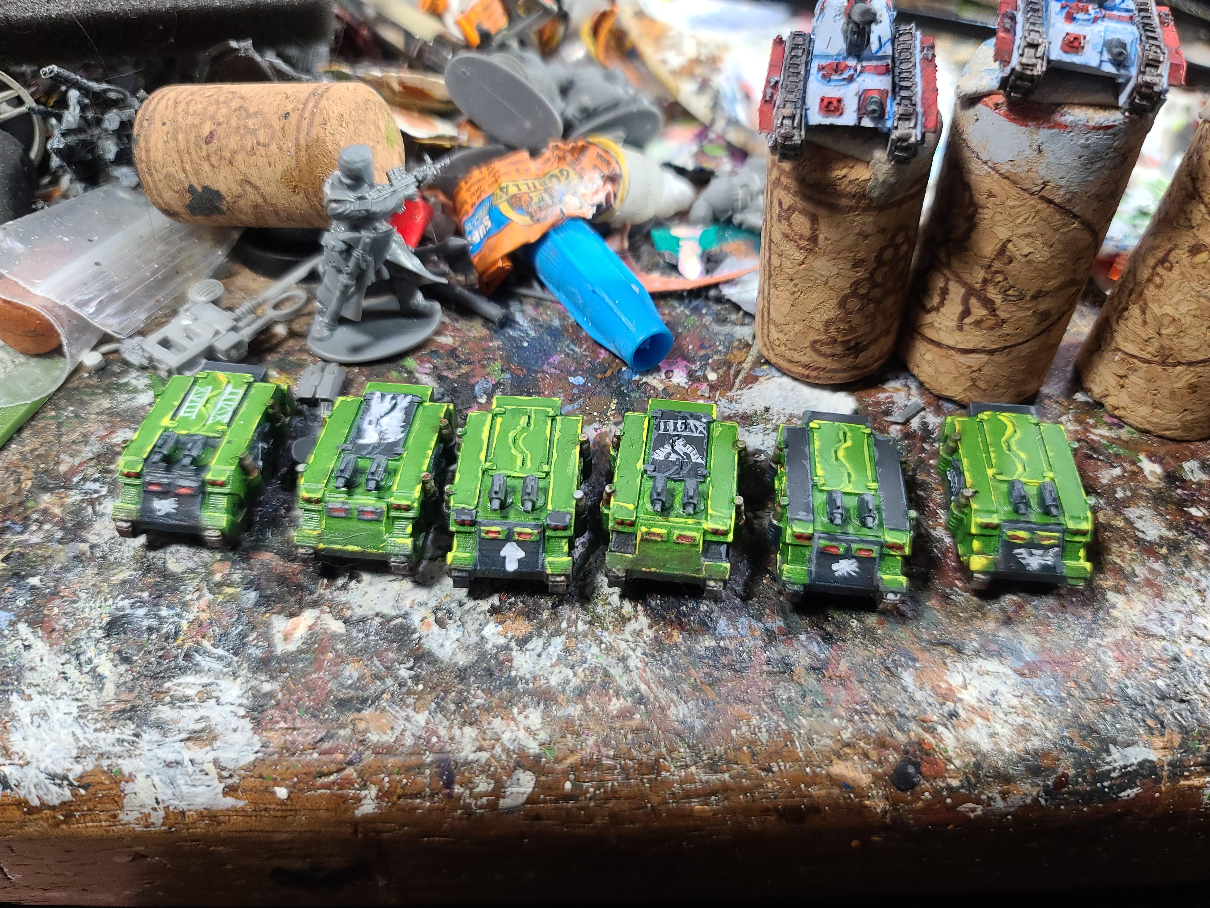 6mm, Epic, Freehand, Rhino, Salamanders, Sebs Print Shop, Space Marines, Warhammer 40,000