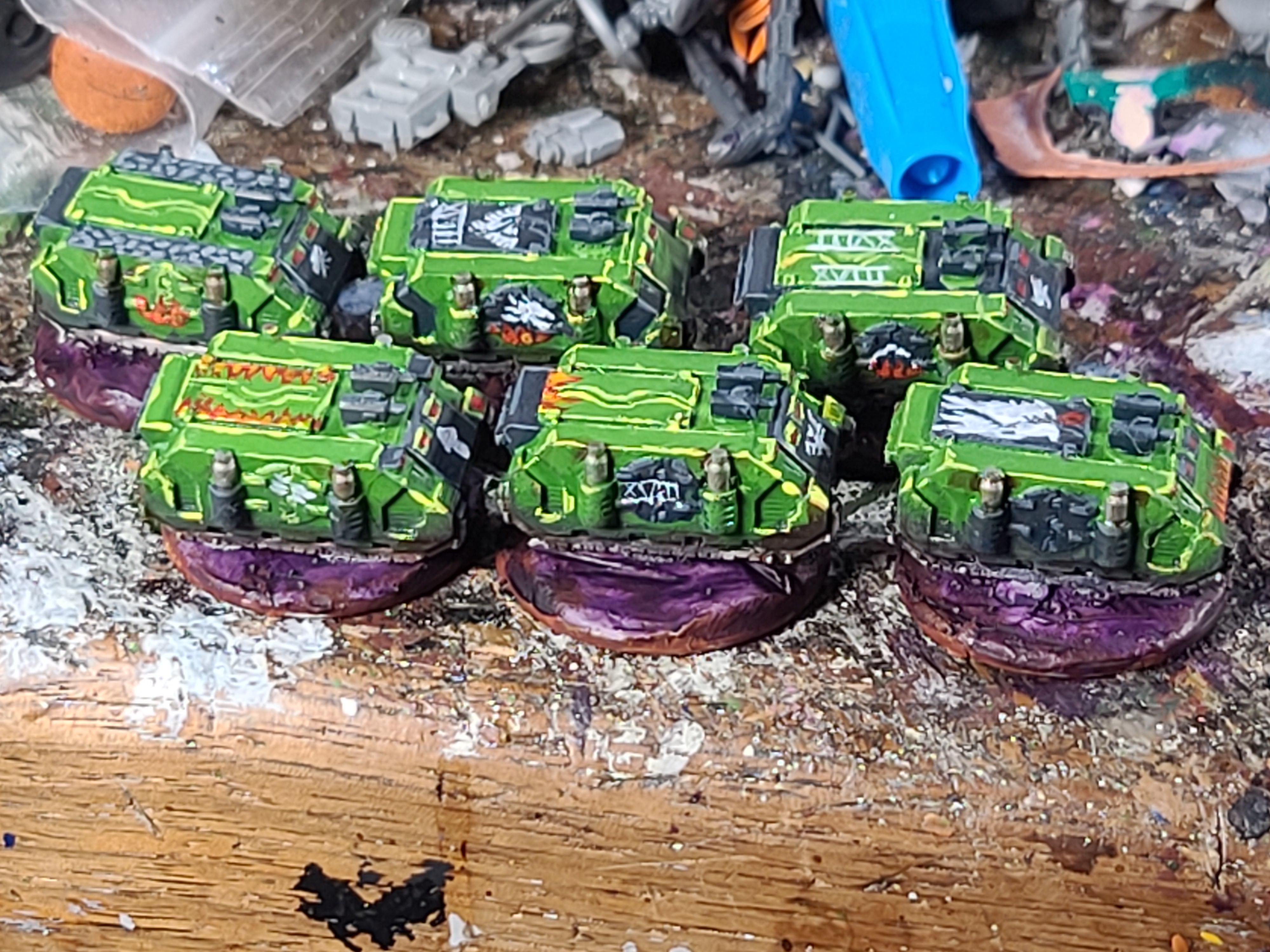 3d Printed, 6mm, Epic, Rhino, Salamanders, Sebs Print Shop, Space Marines, Warhammer 40,000
