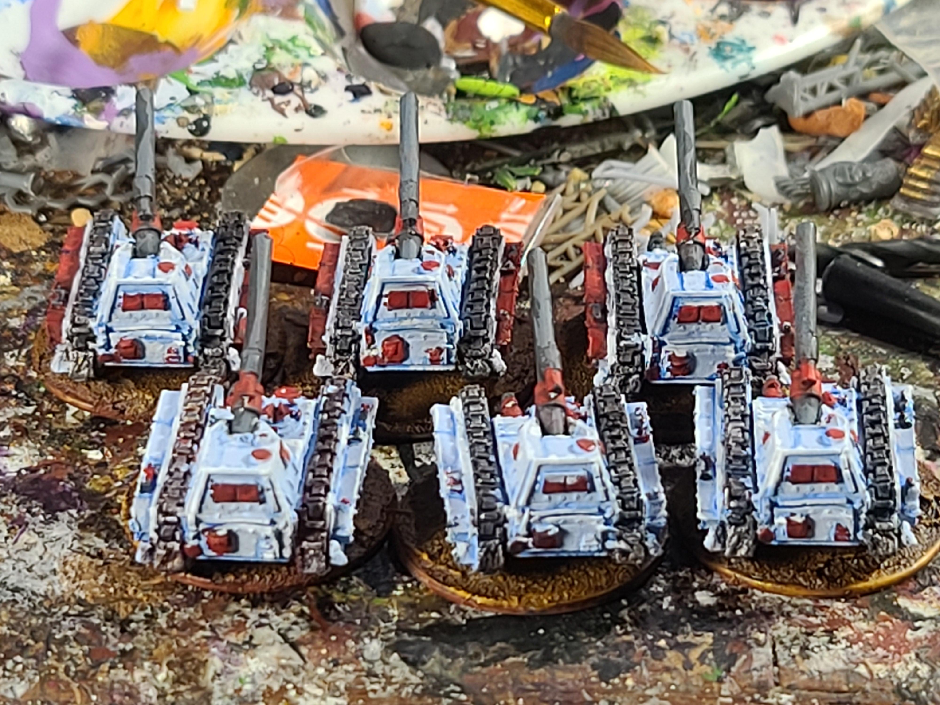 6mm, Basilisks, Epic, Games Workshop, Imperial Guard, Steel Legion, Warhammer 40,000