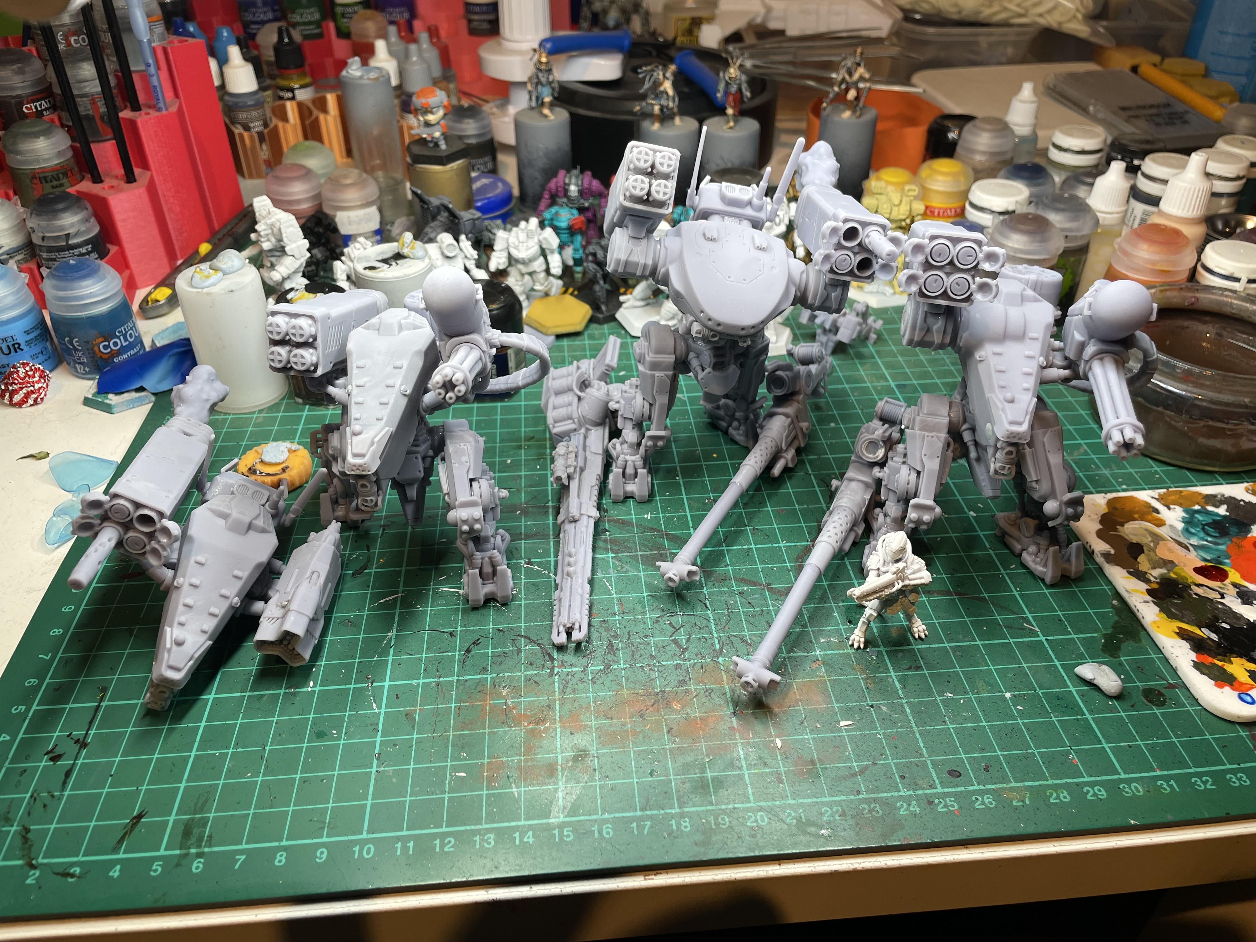 3d Print, Modular Mechs