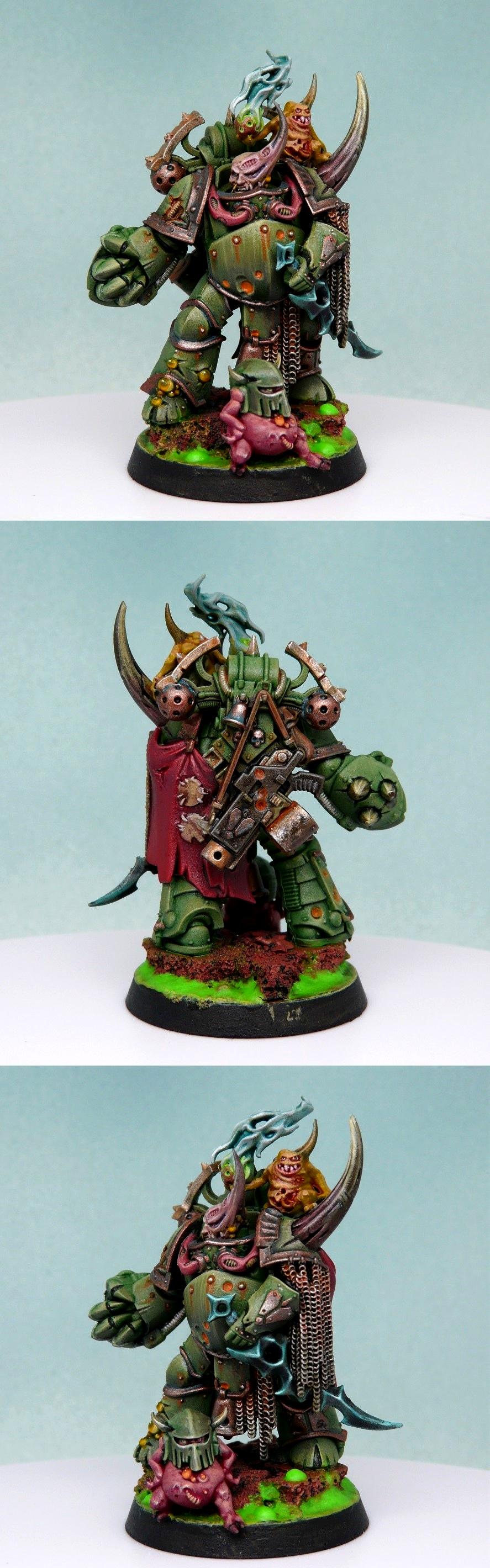 Champion, Chaos Space Marines, Death Guard, Hereticus Astartes, Nurgle, Plague Marines
