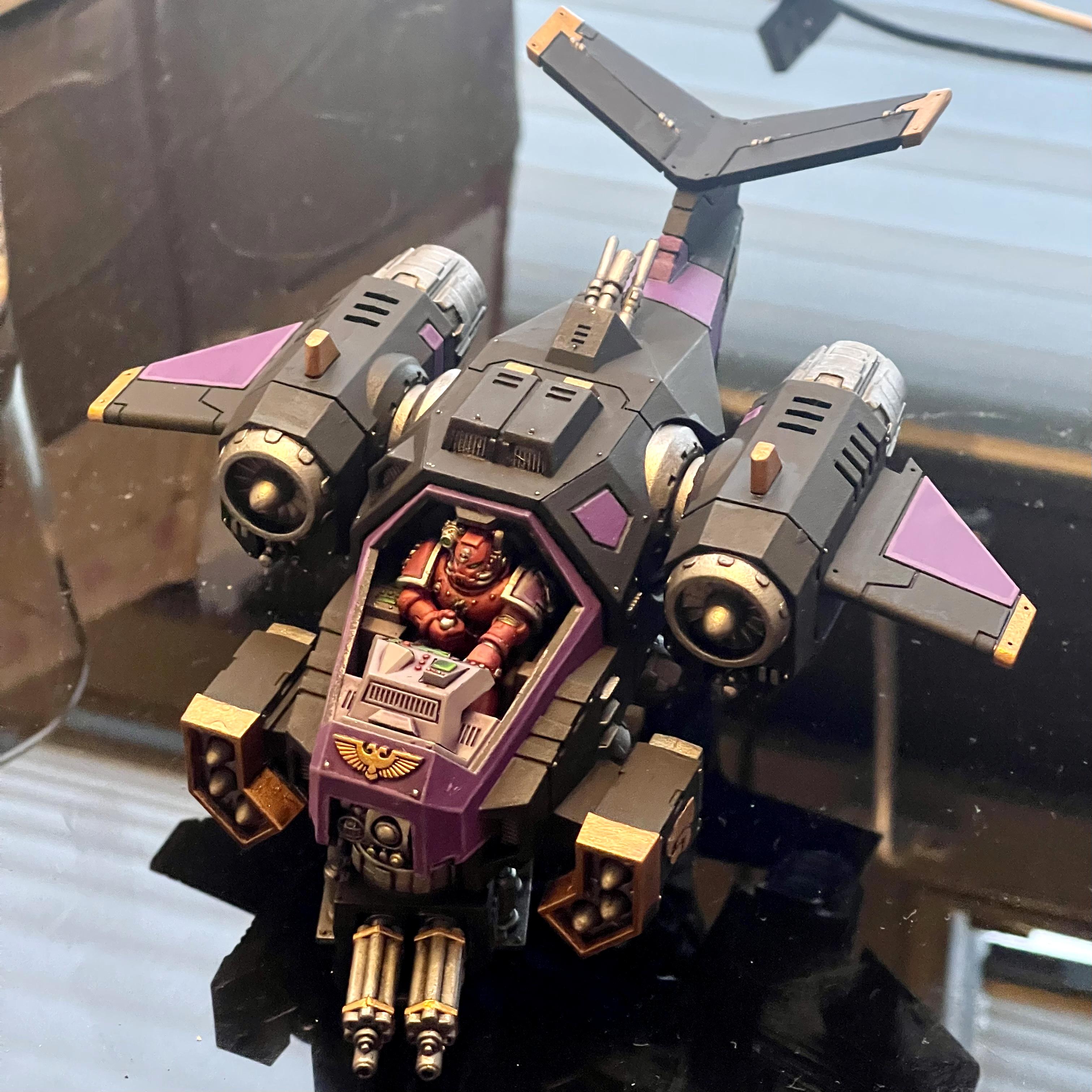Gunship, Space Marines, Stormtalon, Techmarine, Void Panthers, Warhammer 40,000, Work In Progress