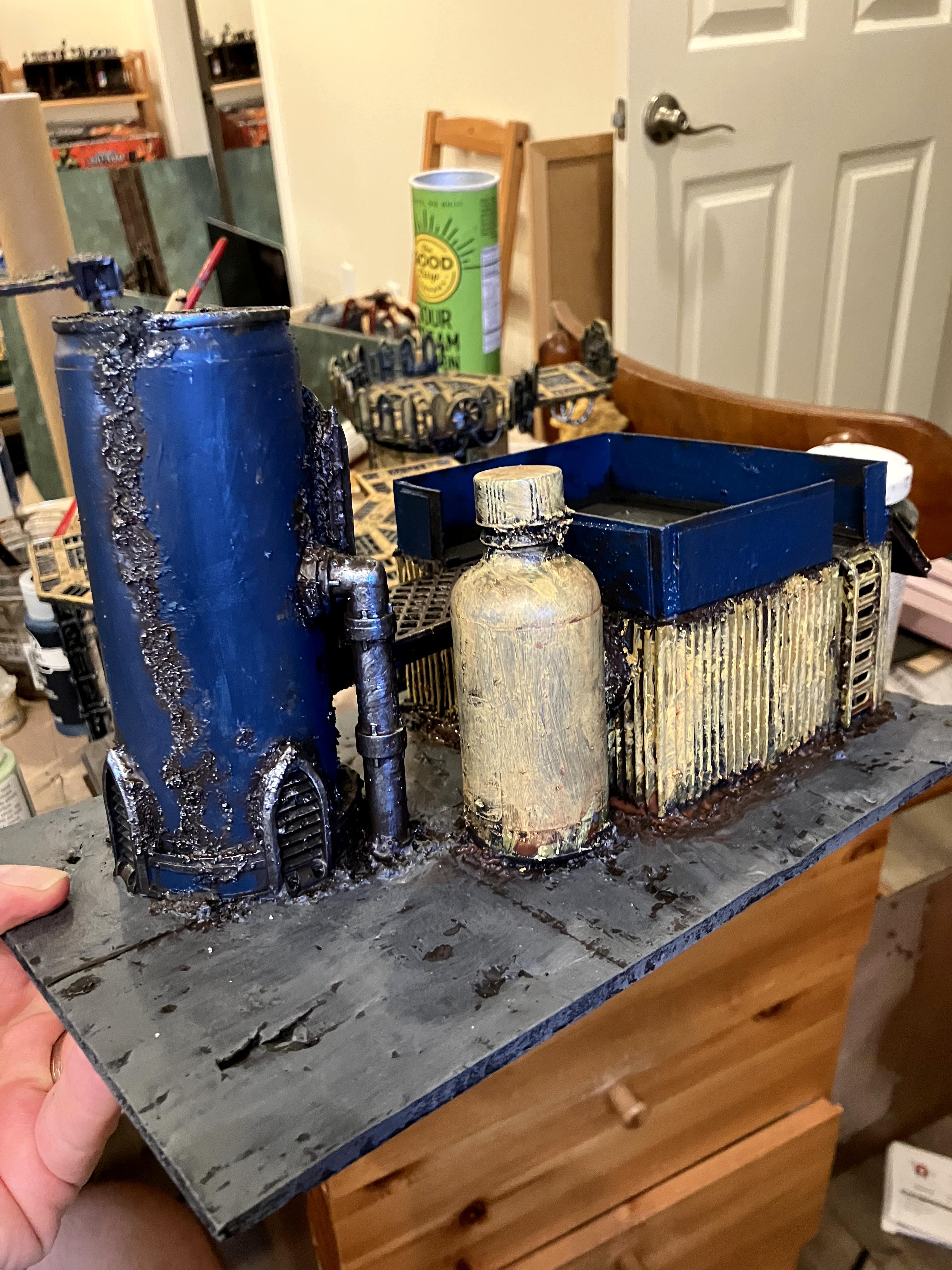 Display Board, Do-it-yourself, Gw Terrain, Homemade, Industrial, Modular, Painting, Rust, Terrain, Terrain Building, Warhammer 40k Terrain, Work In Progress