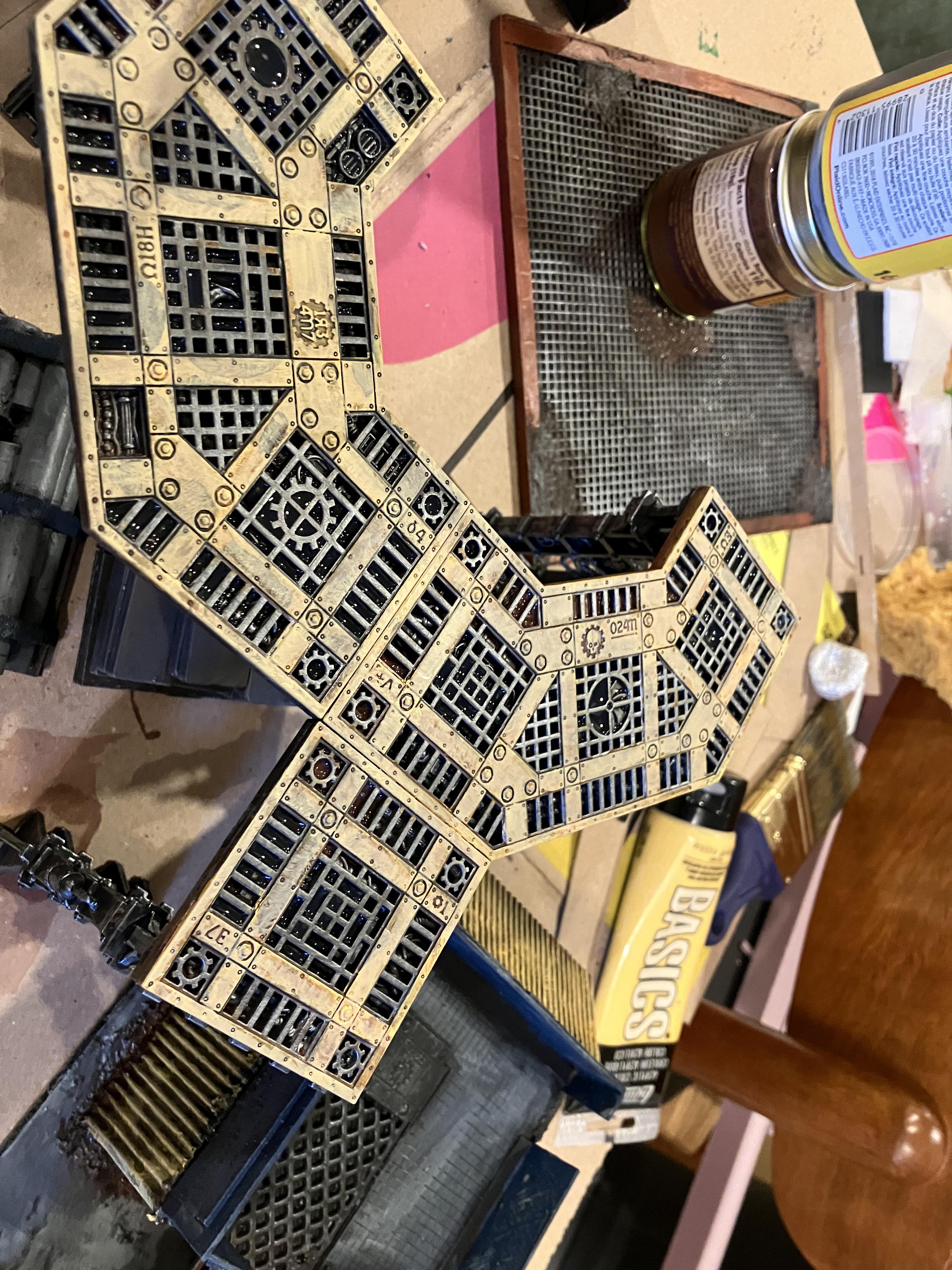 Display Board, Do-it-yourself, Gw Terrain, Industrial, Modular, Painting, Rust, Terrain, Terrain Building, Warhammer 40k Terrain, Work In Progress