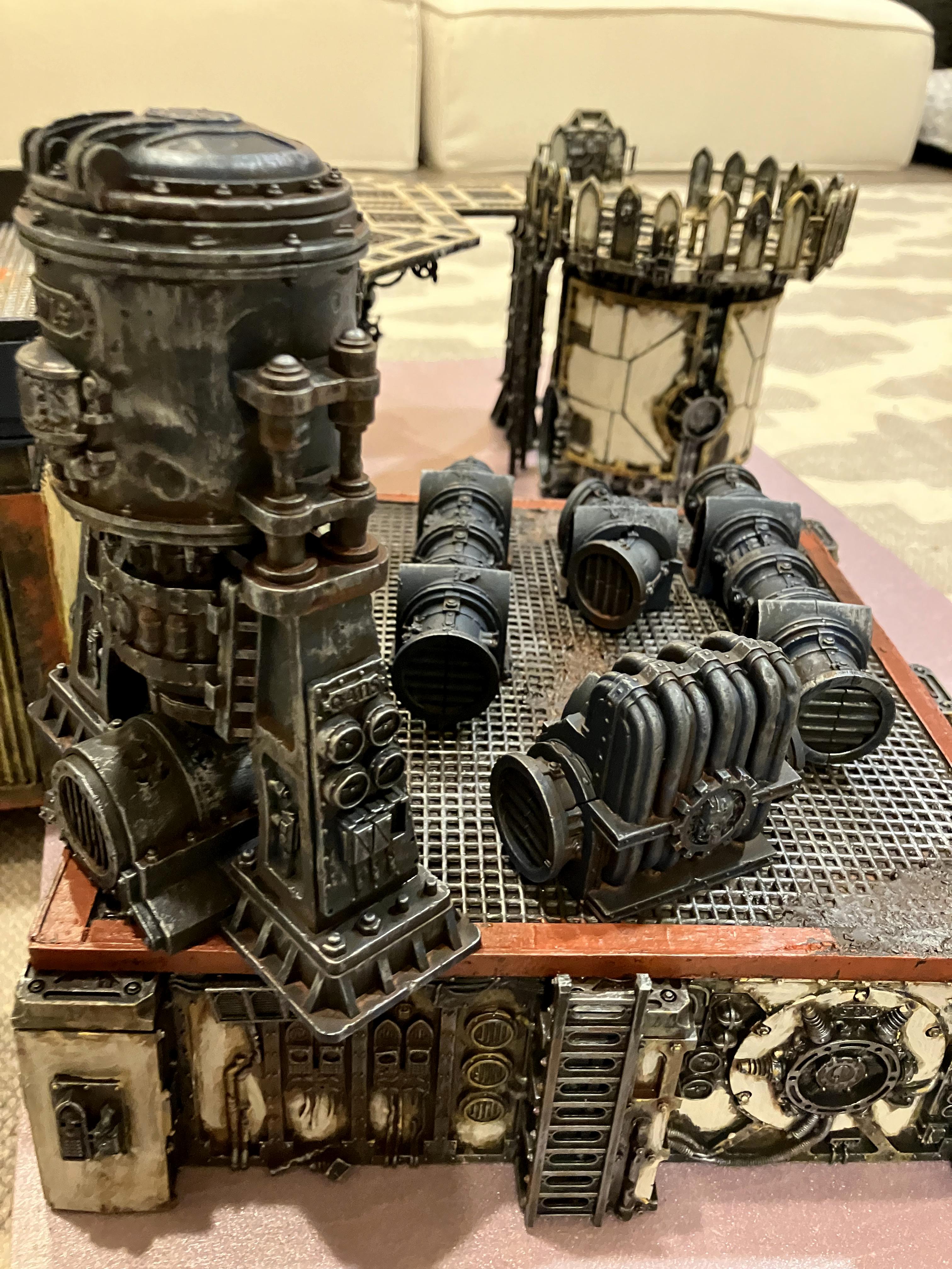 Display Board, Do-it-yourself, Gw Terrain, Industrial, Modular, Painting, Rust, Terrain, Terrain Building, Warhammer 40k Terrain, Work In Progress