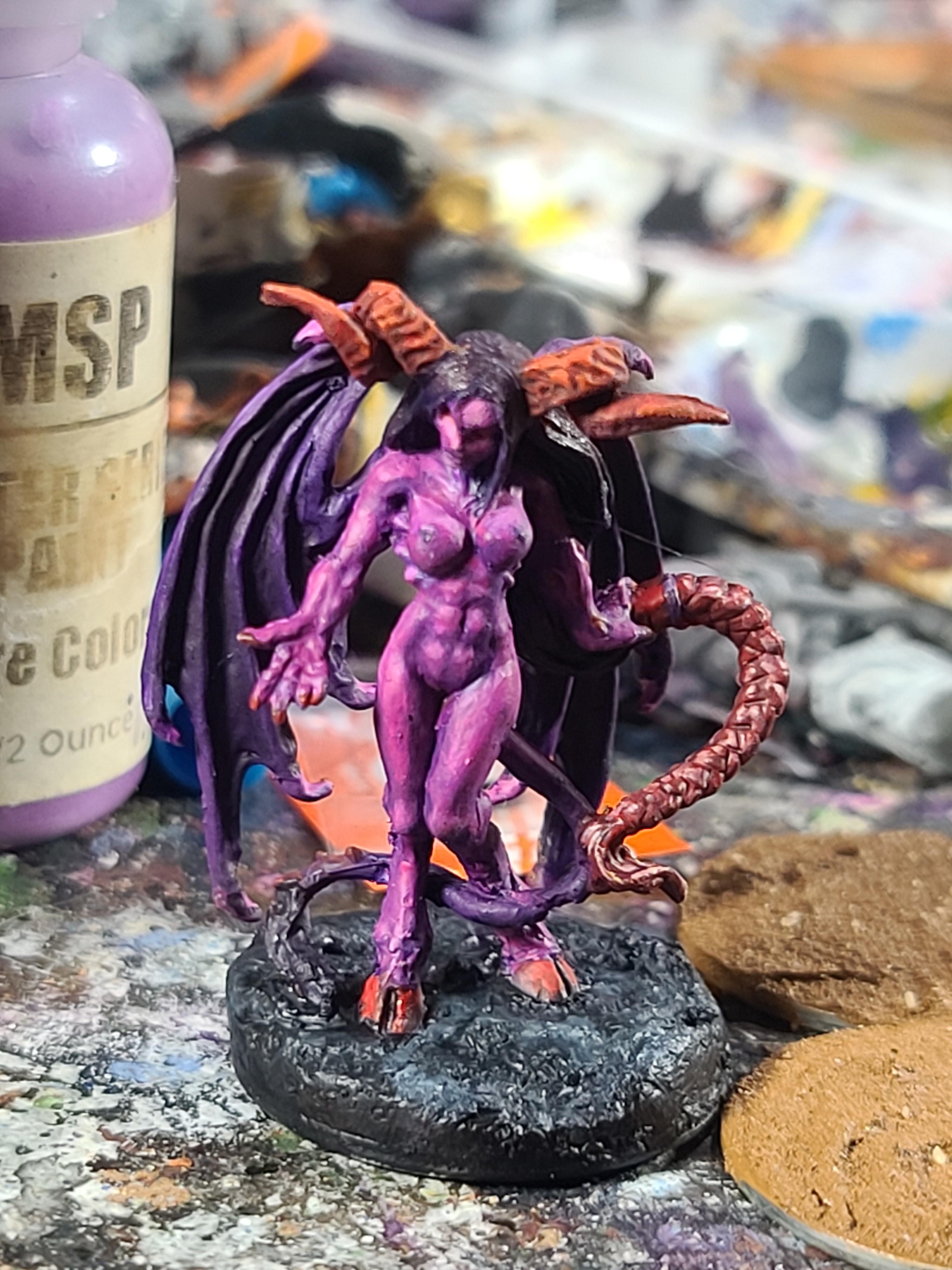 Bones Black, Daemons, Dungeons And Dragons, Reaper Miniatures, Succubus, Warhammer Fantasy