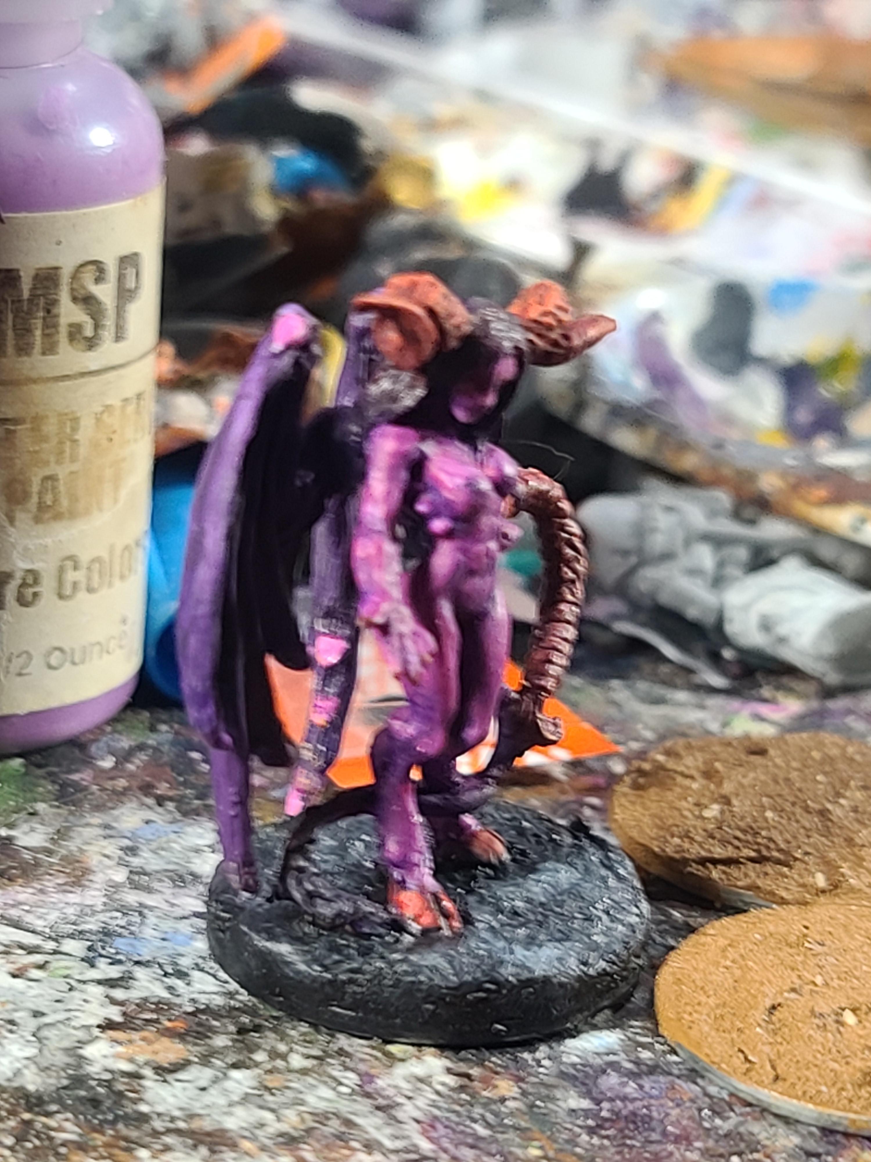 Bones Black, Daemons, Dungeons And Dragons, Reaper Miniatures, Succubus, Warhammer Fantasy