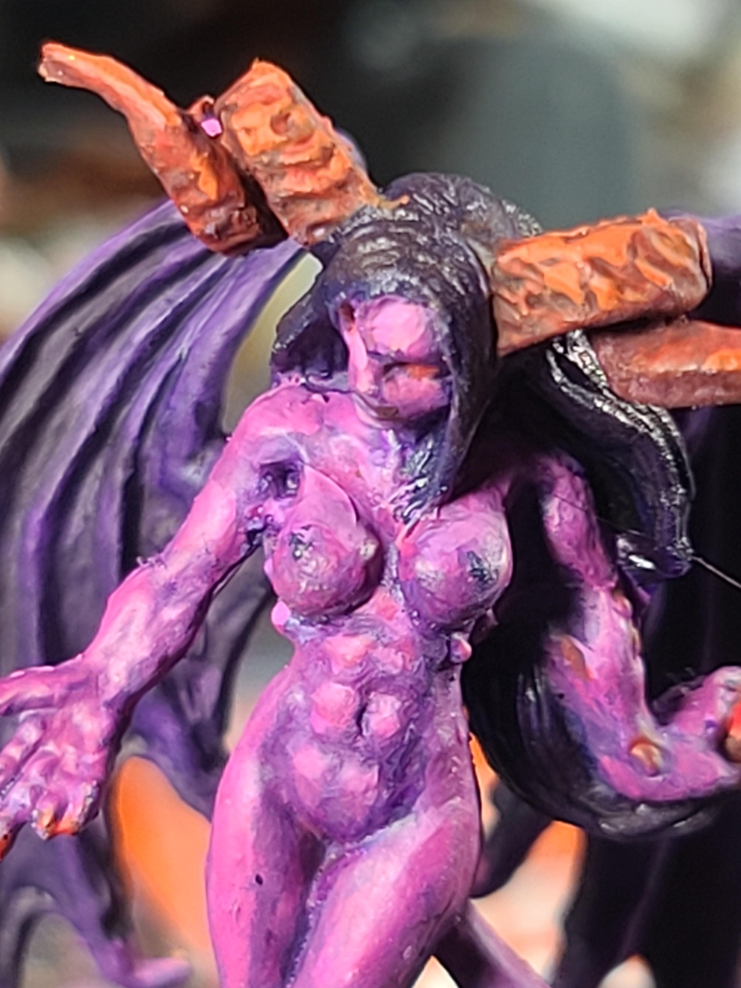 Bones Black, Daemons, Dungeons And Dragons, Reaper Miniatures, Succubus, Warhammer Fantasy