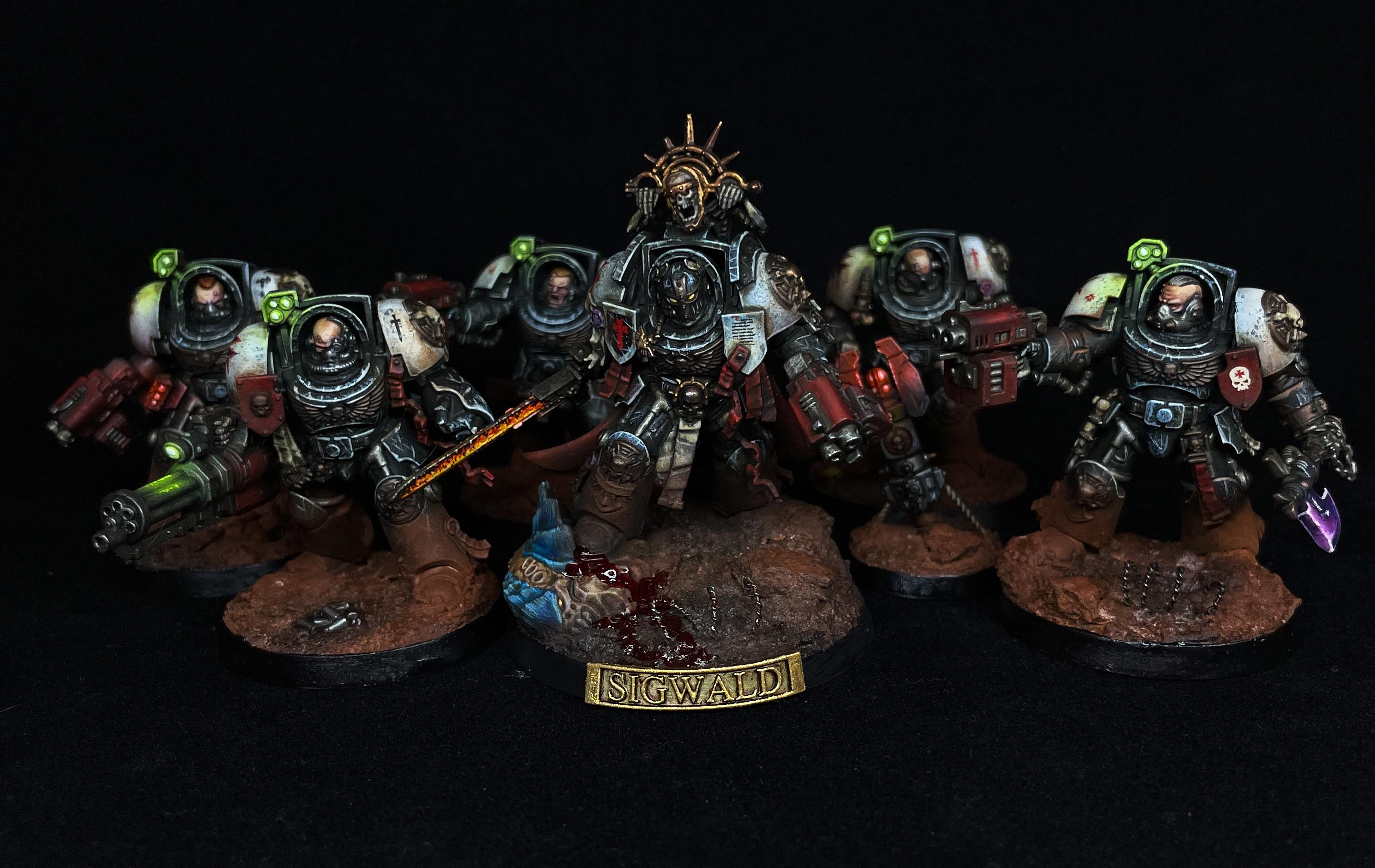 Black Templar Terminator Captain, Black Templar Terminator Squad, Black ...