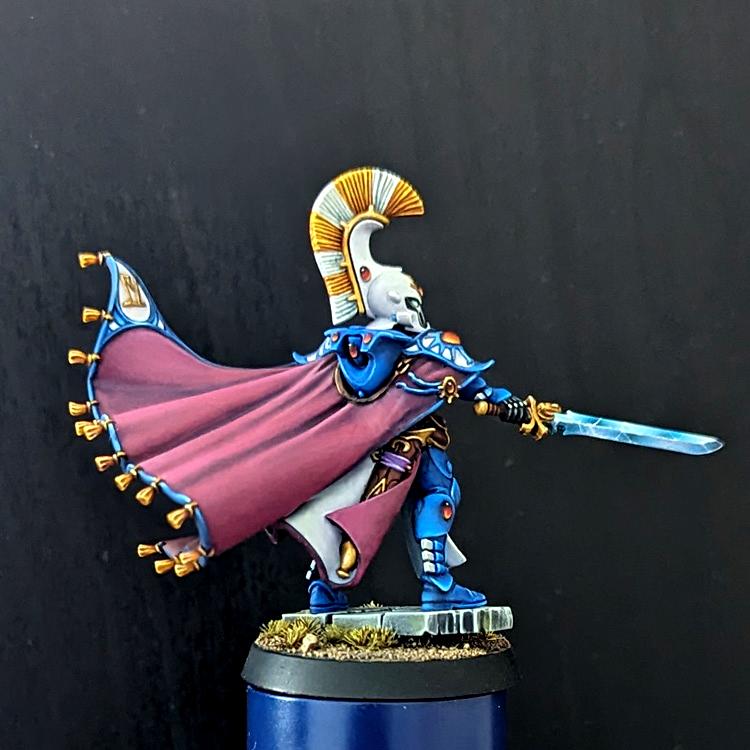 Aeldari, Asurmen, Counts As, Dire Avengers, Eldar, Phoenix Lord, Warhammer 40,000, Wet Blending