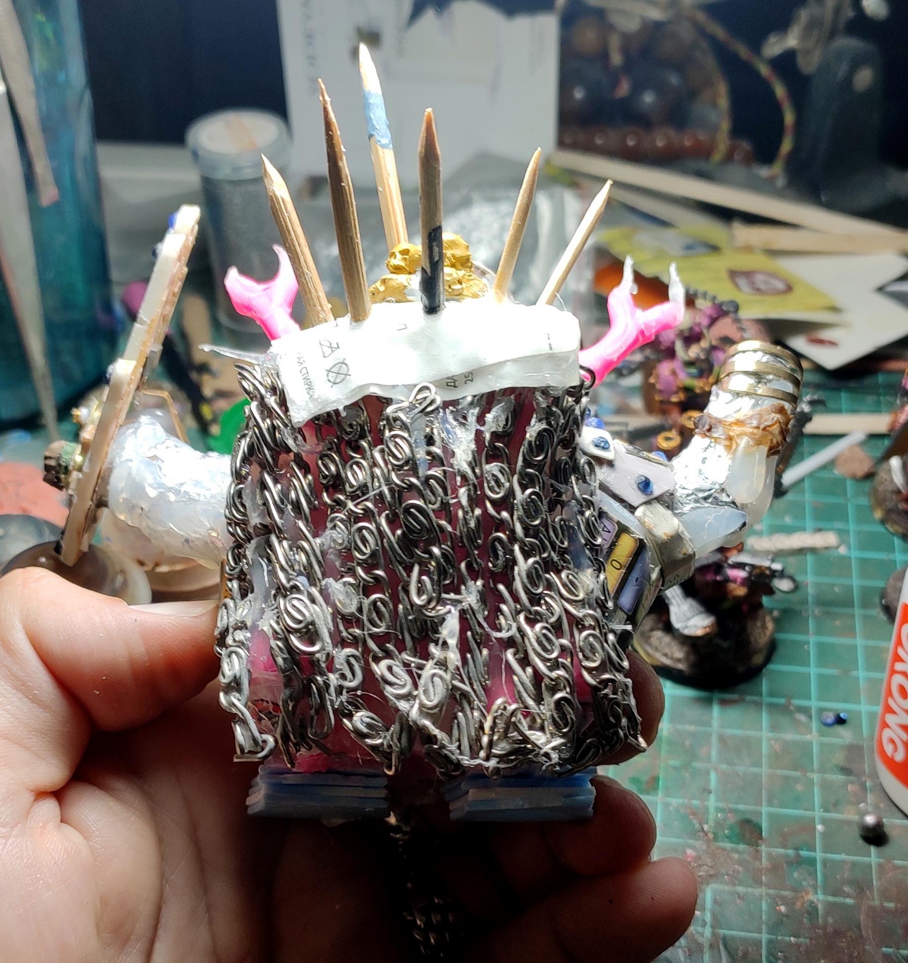 Age Of Sigmar, Blight, Chain, Chaos, Conversion, Count As, Daemons, Great Unclean One, Heavy Support, Heresy, Nurgle, Pestilence, Plague, Proxy, Putty, Scratch Build, Sculpting, Shield, Spiked Club, Warhammer 40,000, Work In Progress