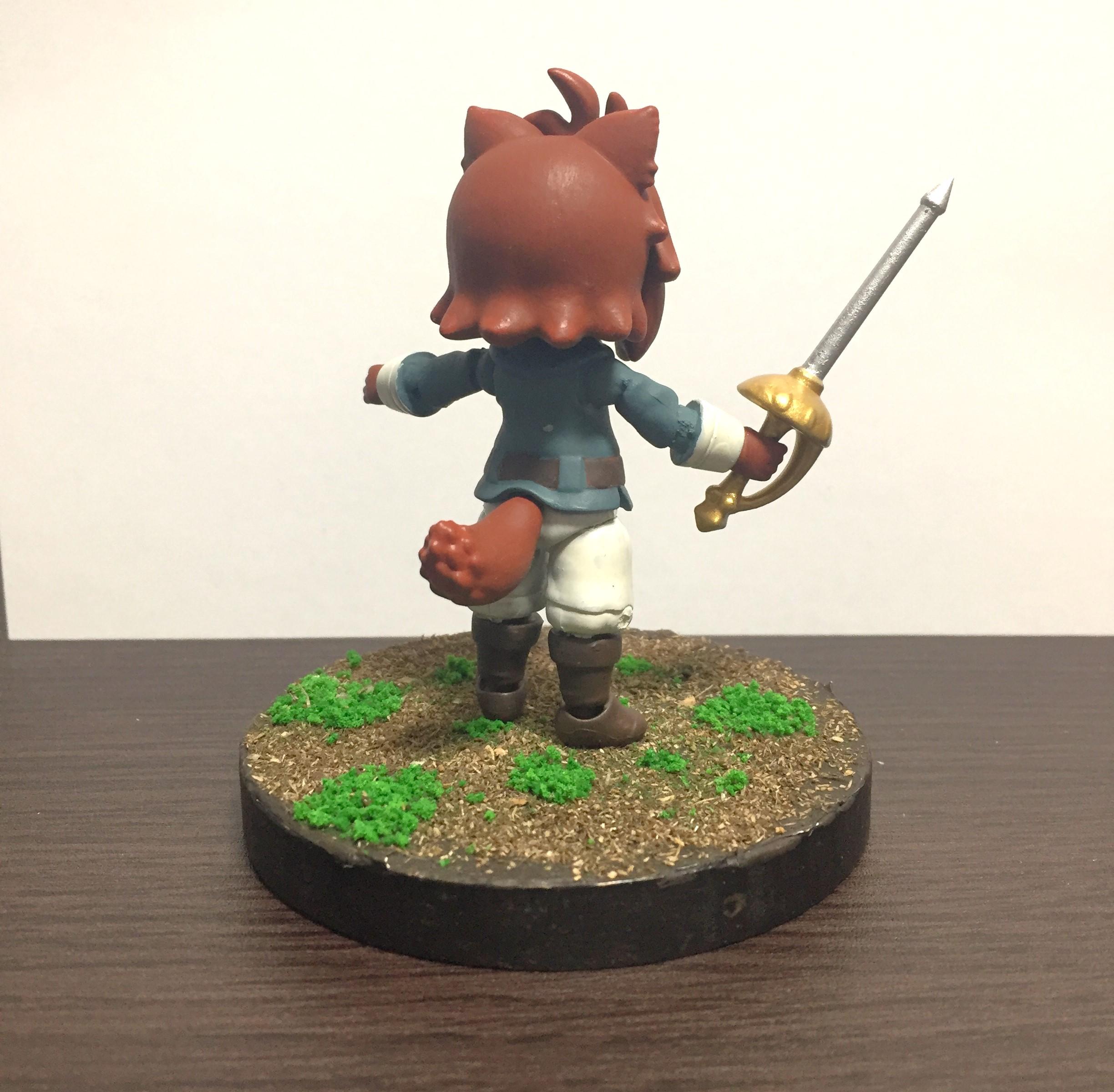 Anime, Anthro, Chibi, Dog, Duelist, Gashapon, Jrpg, Rapier, Repaint