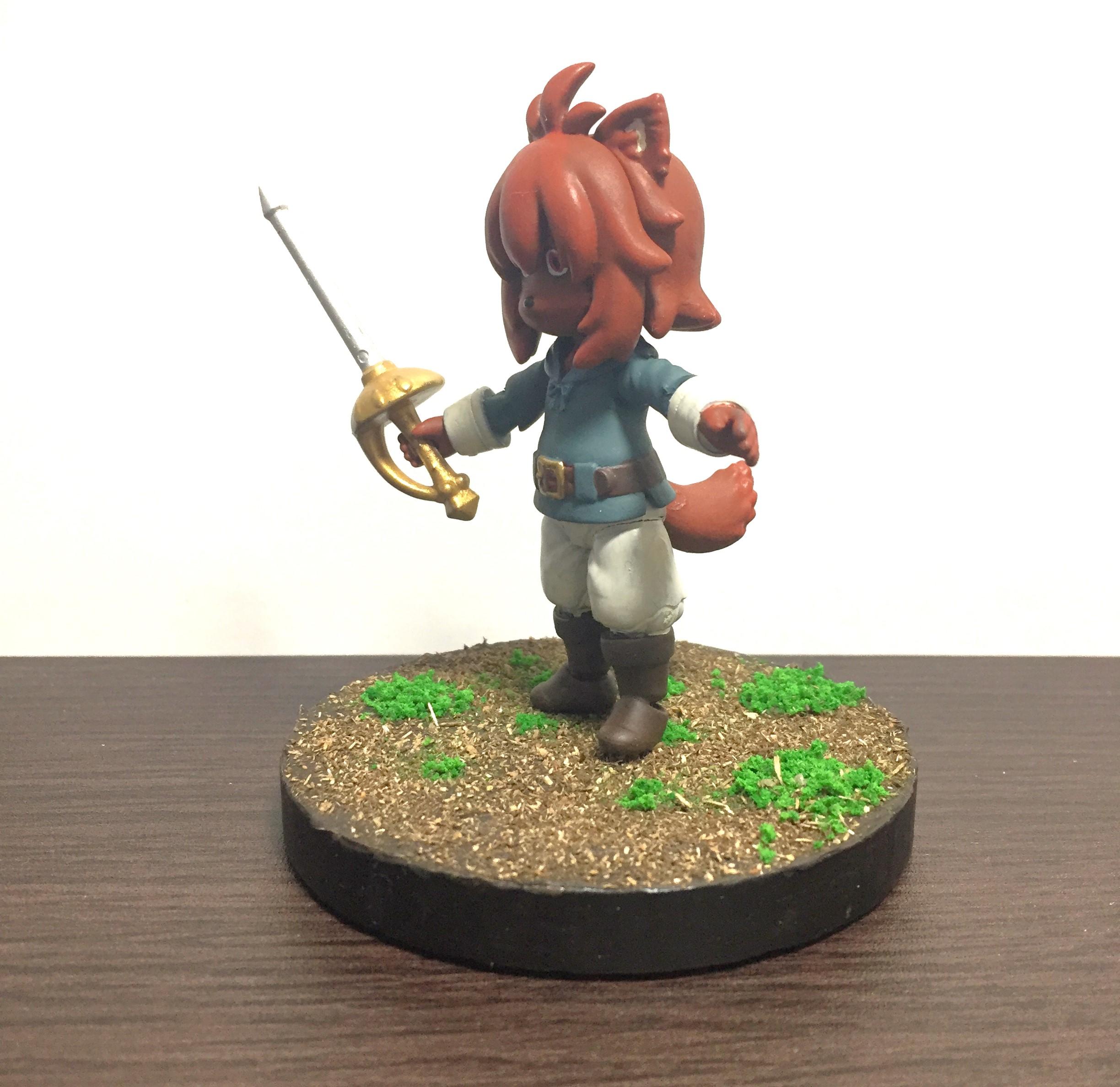 Anime, Anthro, Chibi, Dog, Duelist, Gashapon, Jrpg, Rapier, Repaint