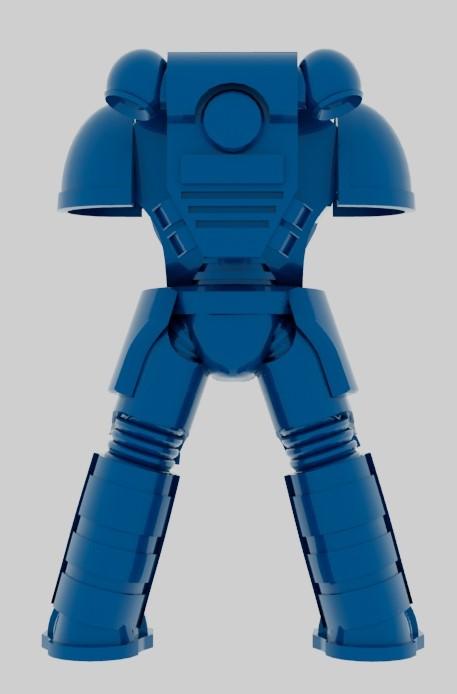 Space Marine 3d model WIP
