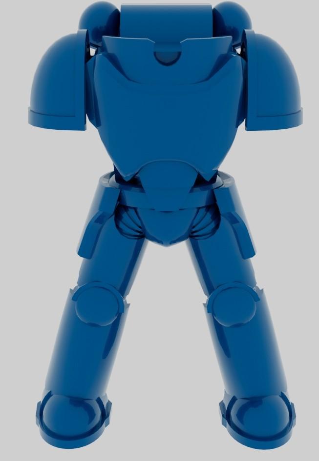 Space Marine 3d model WIP