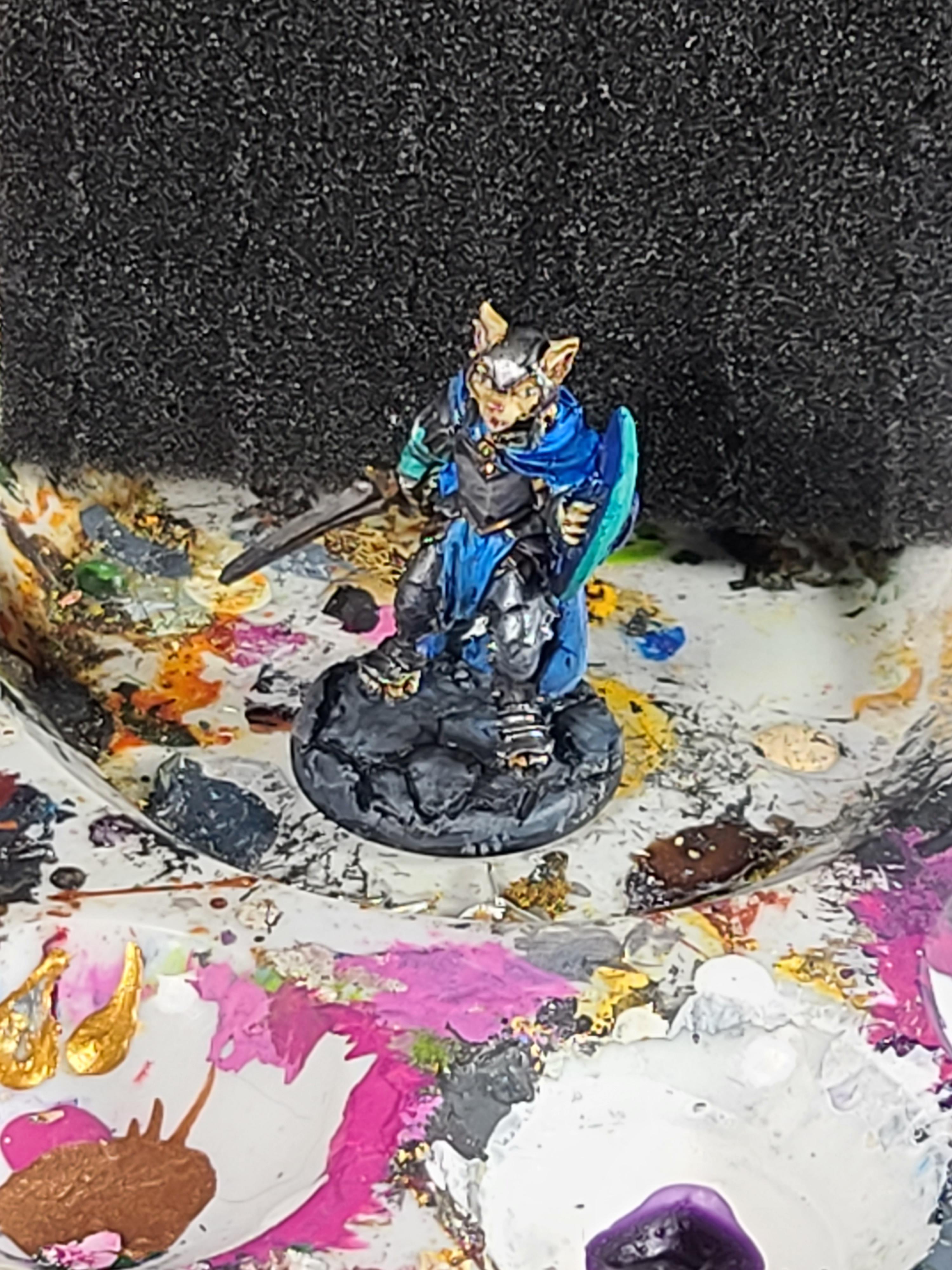 28mm, Animal Adventurers, Catfolk Paladin, Dungeons And Dragons, Julie Guthrie Sculpt, Reaper Miniatures