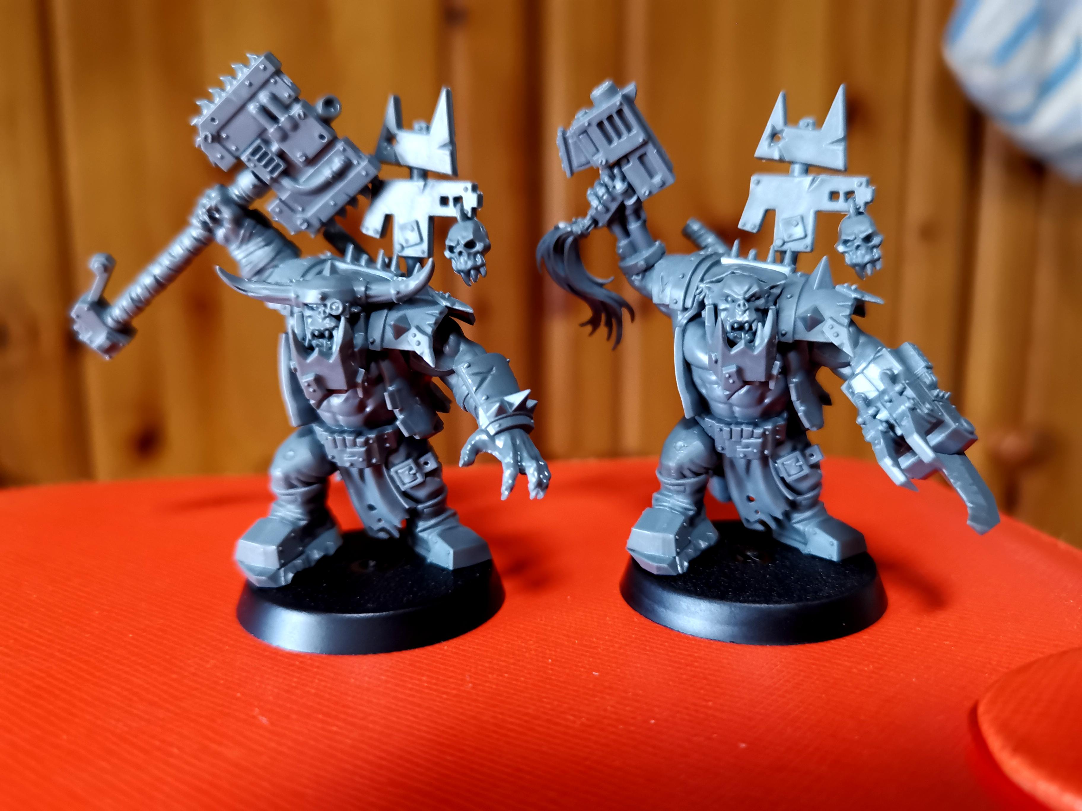 Orks, 2 Ork Boss Nob Models