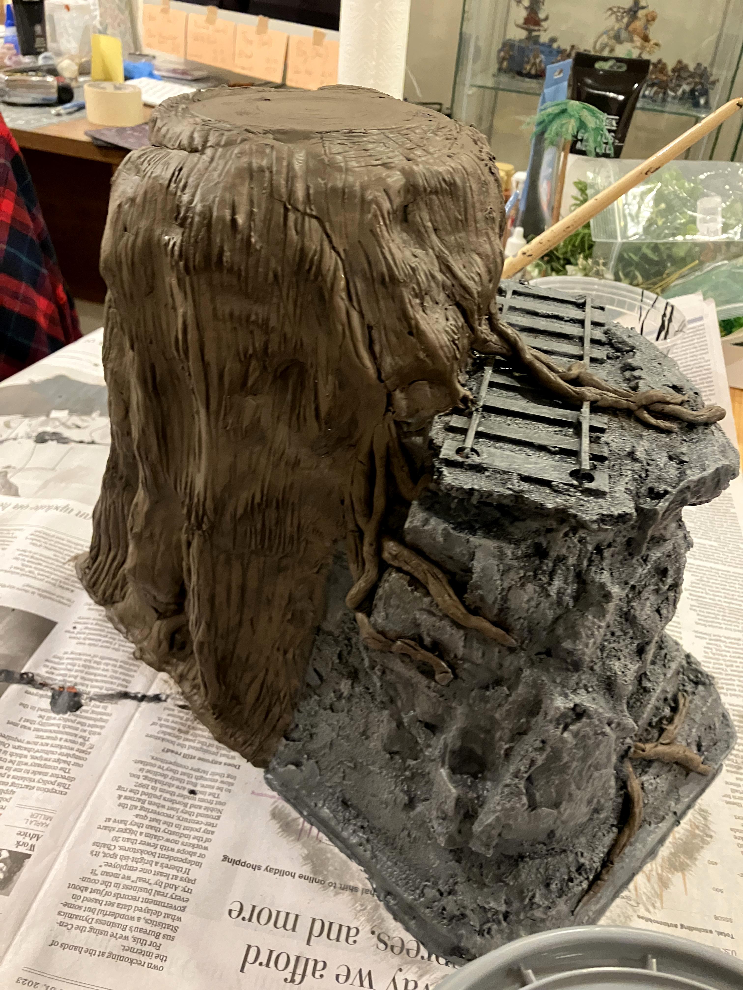 Do-it-yourself, Forest, Jungle, Ruins, Scratcbuilt, Terrain, Train, Trees, Warhammer 40k Scenery