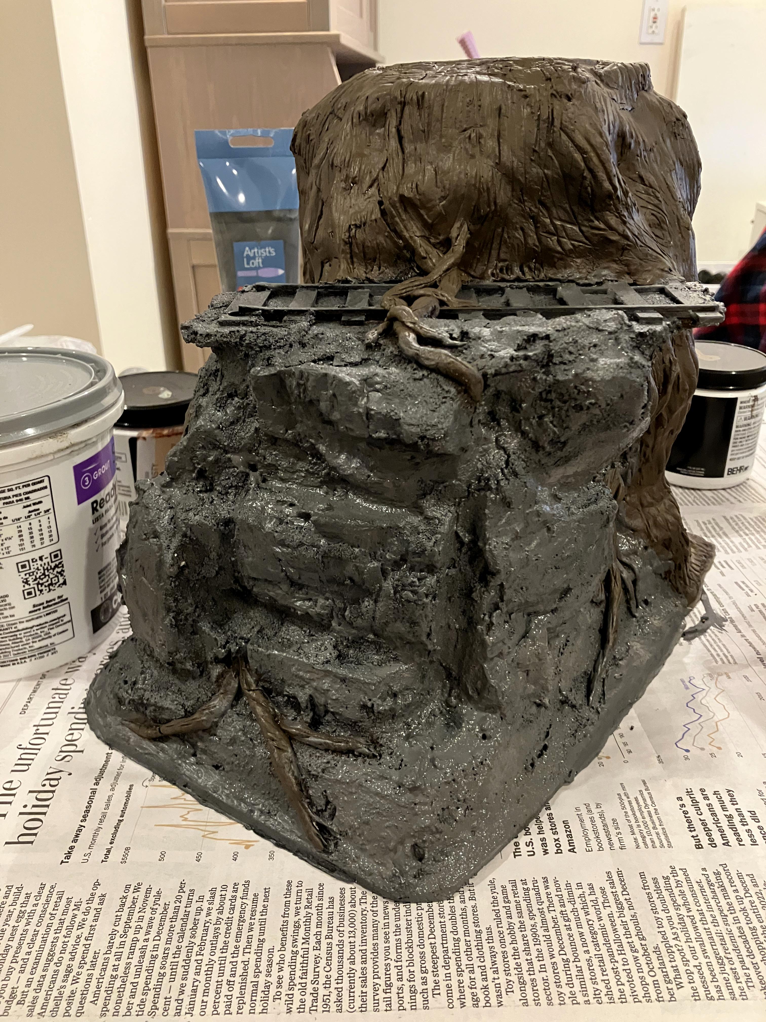 Do-it-yourself, Forest, Jungle, Ruins, Scratcbuilt, Terrain, Train, Trees, Warhammer 40k Scenery