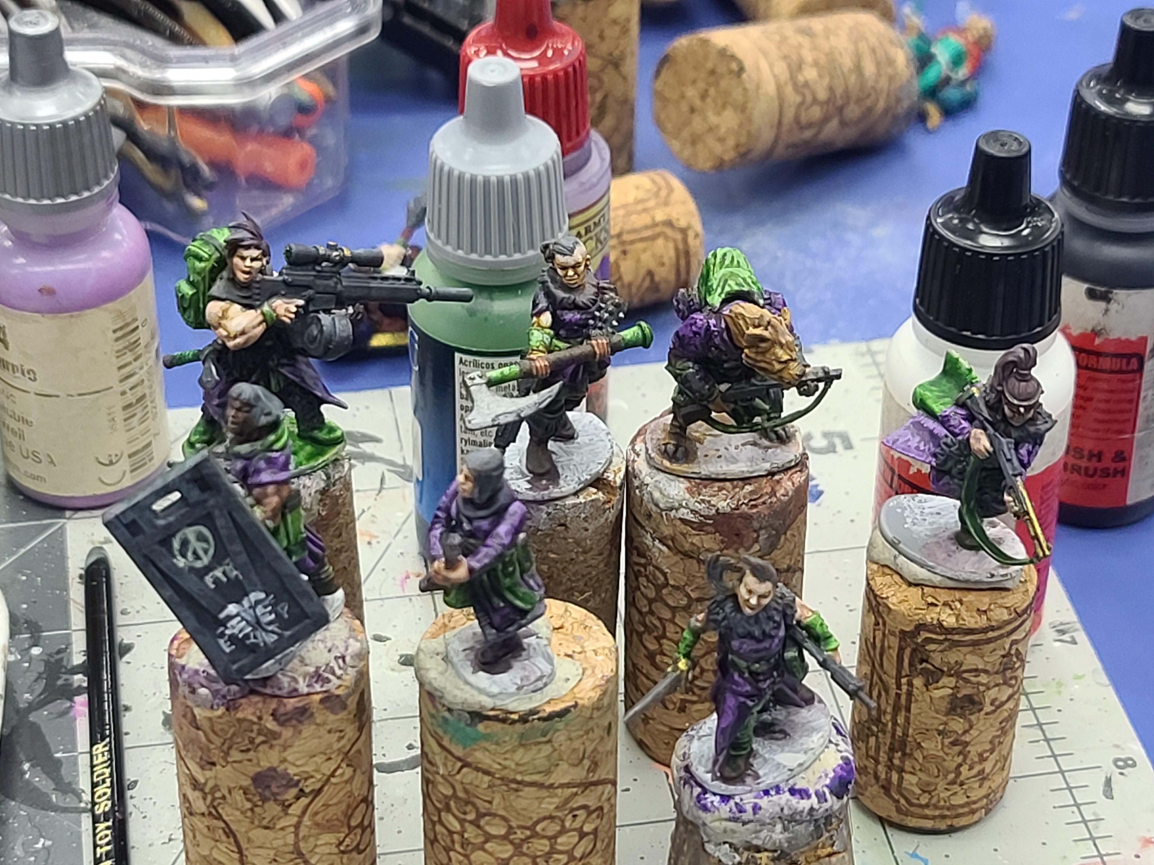 Badzone Enforcers, Frostgrave, Kitbash, Necromunda, North Star Military Figures, Skirmish Ladies