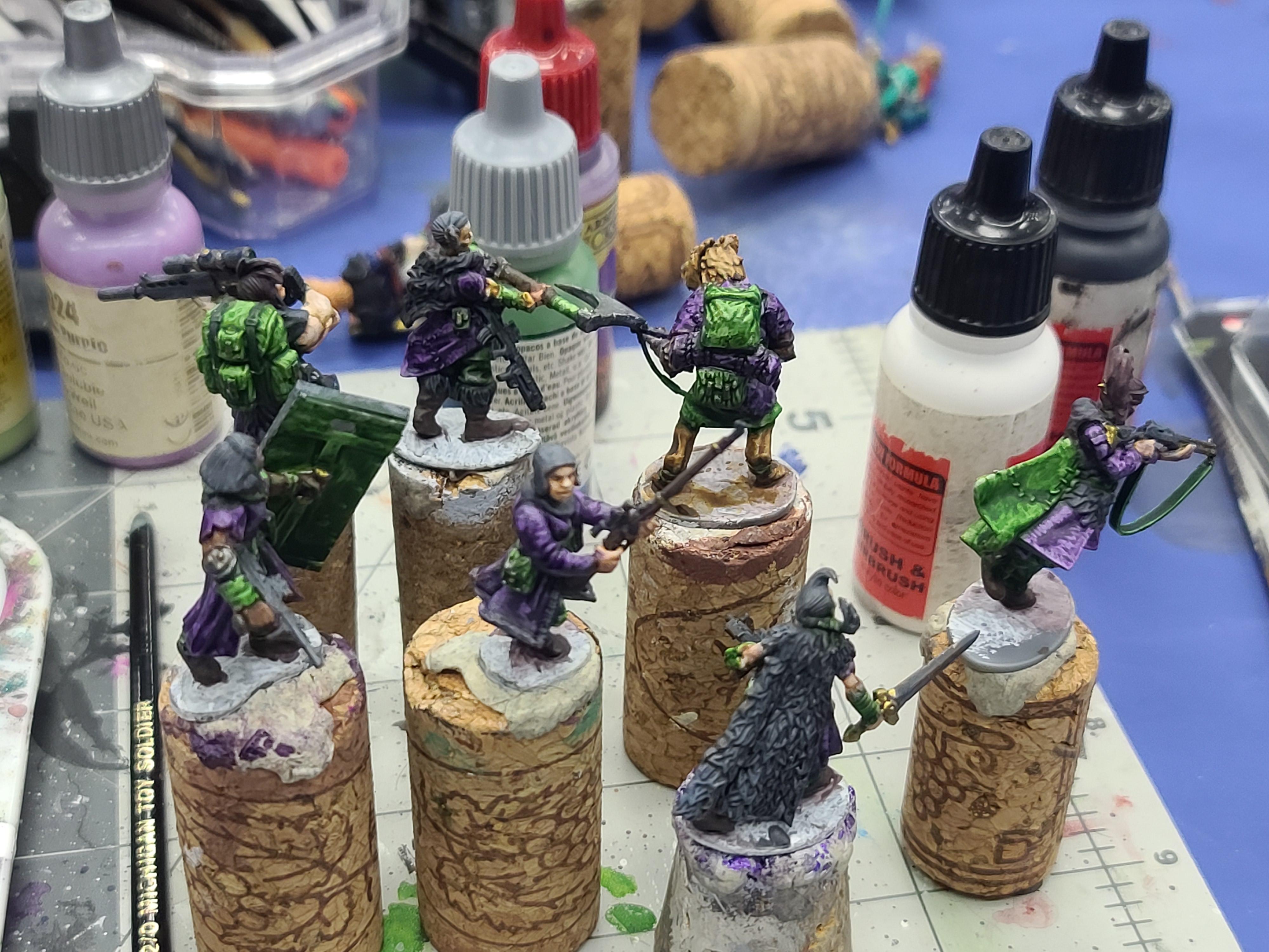 Badzone Enforcers, Frostgrave, Kitbash, Necromunda, North Star Military Figures, Skirmish Ladies