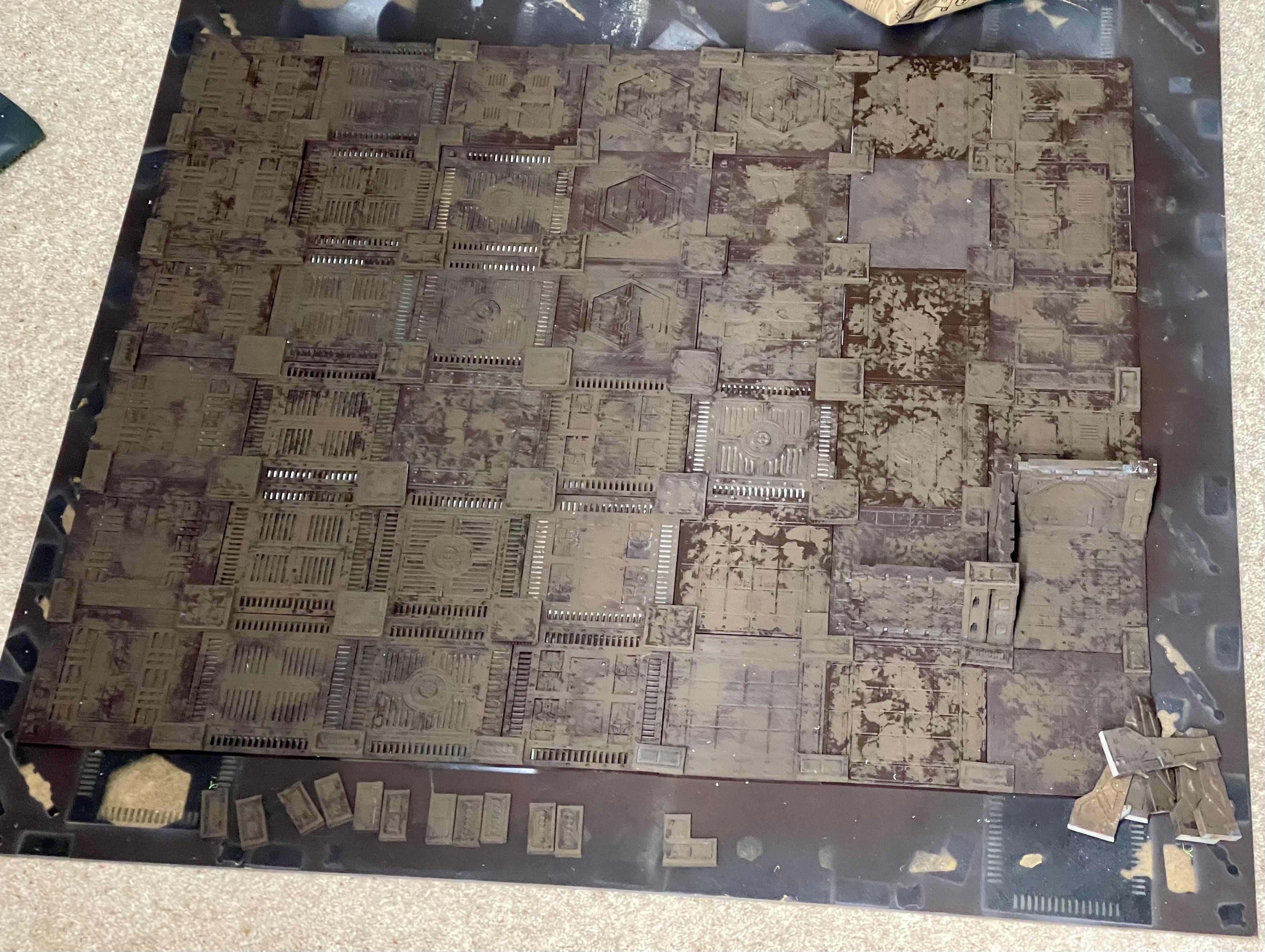 3d Print, Harbinger Of Damnation, Kill Team Board, Work In Progress