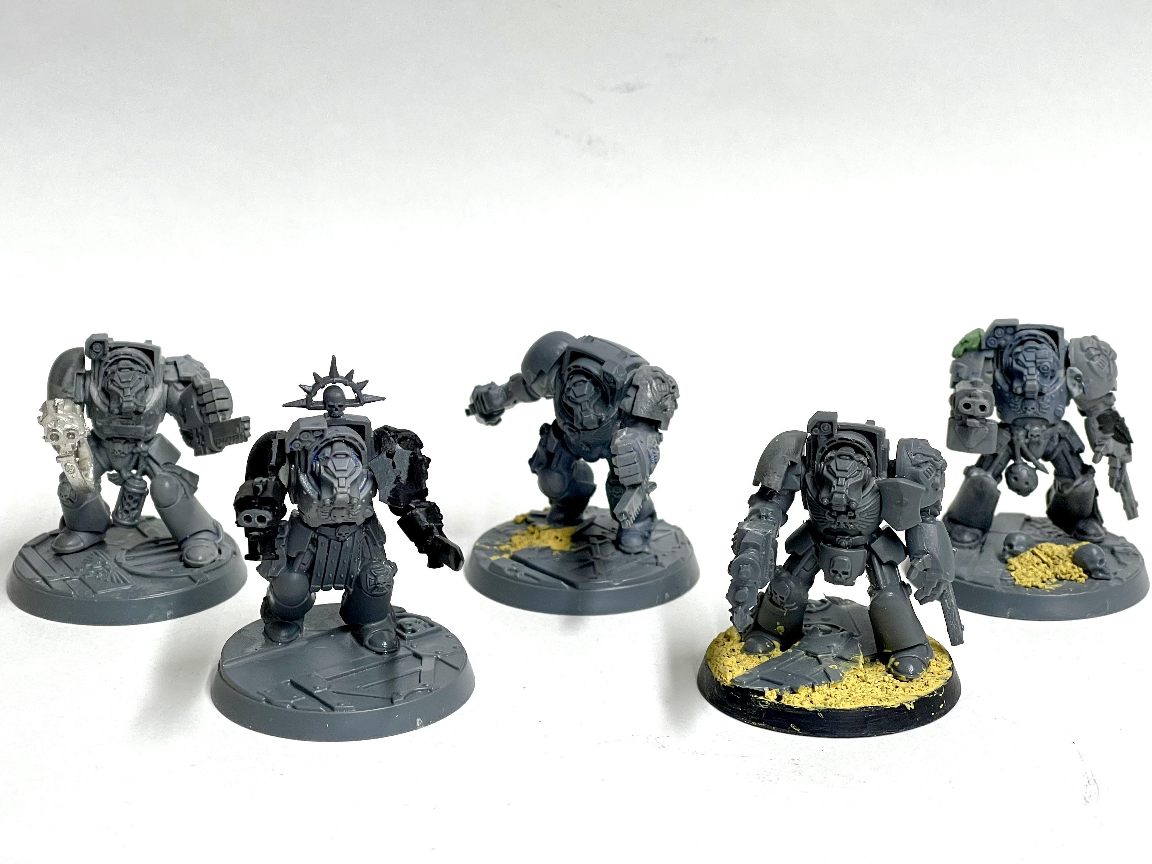 Space Marines, Terminator Armor, Void Panthers, Warhammer 40,000, Work In Progress