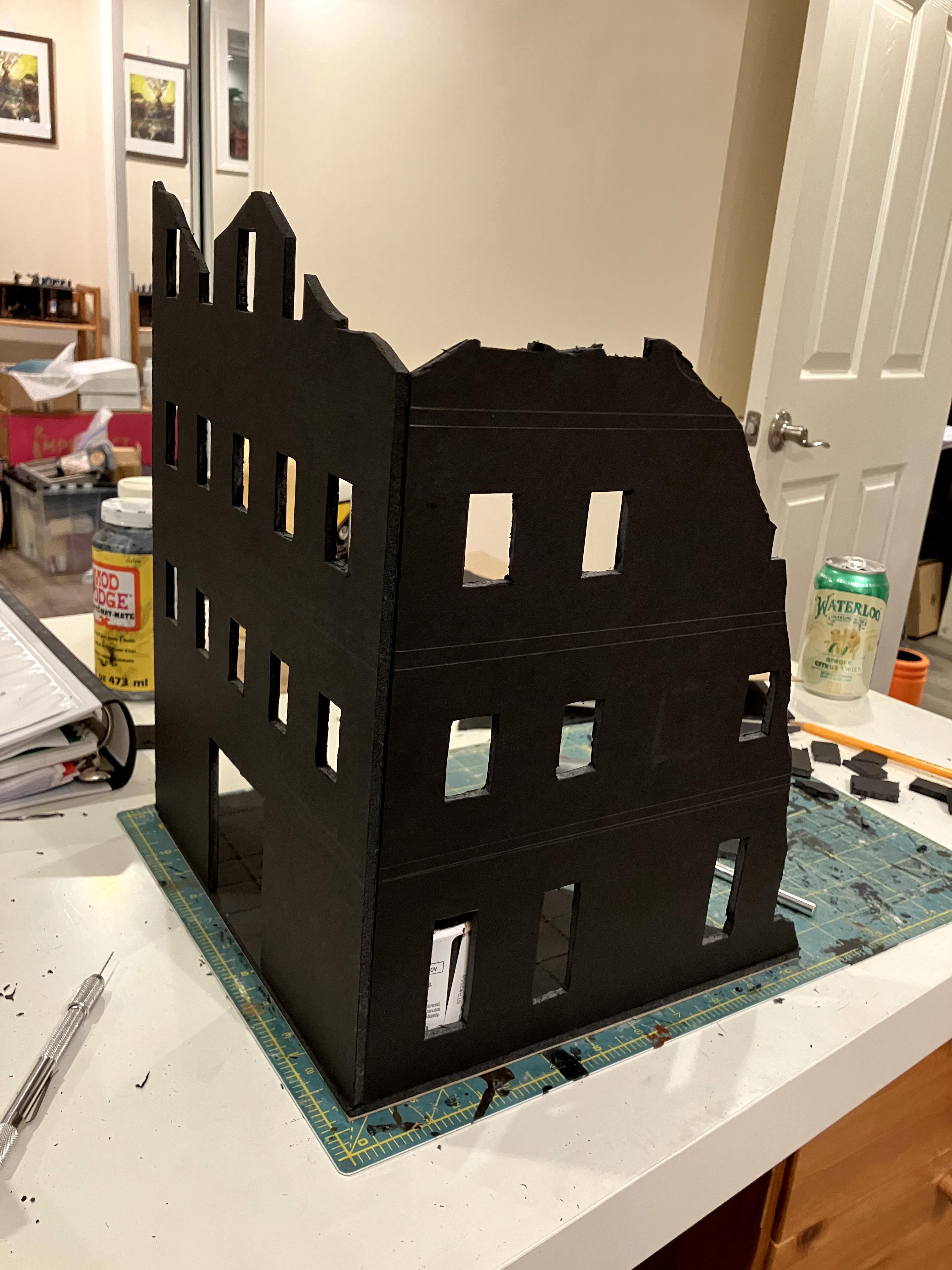 Cities Of Death, Do-it-yourself, Foamboard, Jungle, Painting, Ruins, Scratch Build, Warhammer 40,000, Weathered, Work In Progress