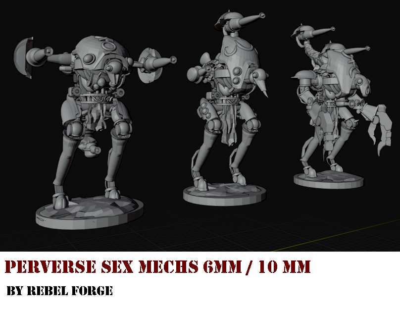 3d Printing, 6mm 10mm, Epic, Knights, Slaanesh