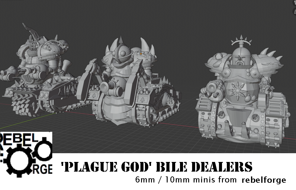 10mm, 3d Printing, 6mm, Chaos, Demon Engine, Epic, Homebrew