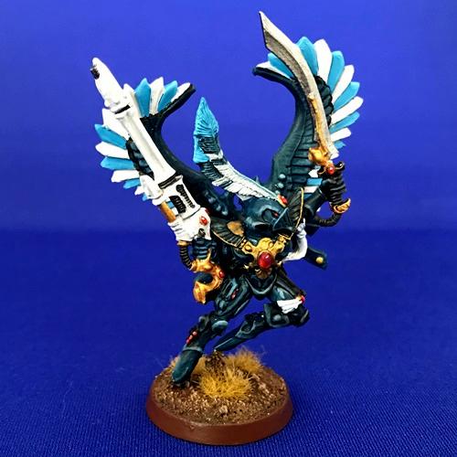 Asuryani, Doom, Eldar, Jes Goodwin, Metal, Oldhammer, Painted, Phoenix Lord, Phoenix Lord Baharroth, Shuriken, Third Edition, Warhammer 40,000