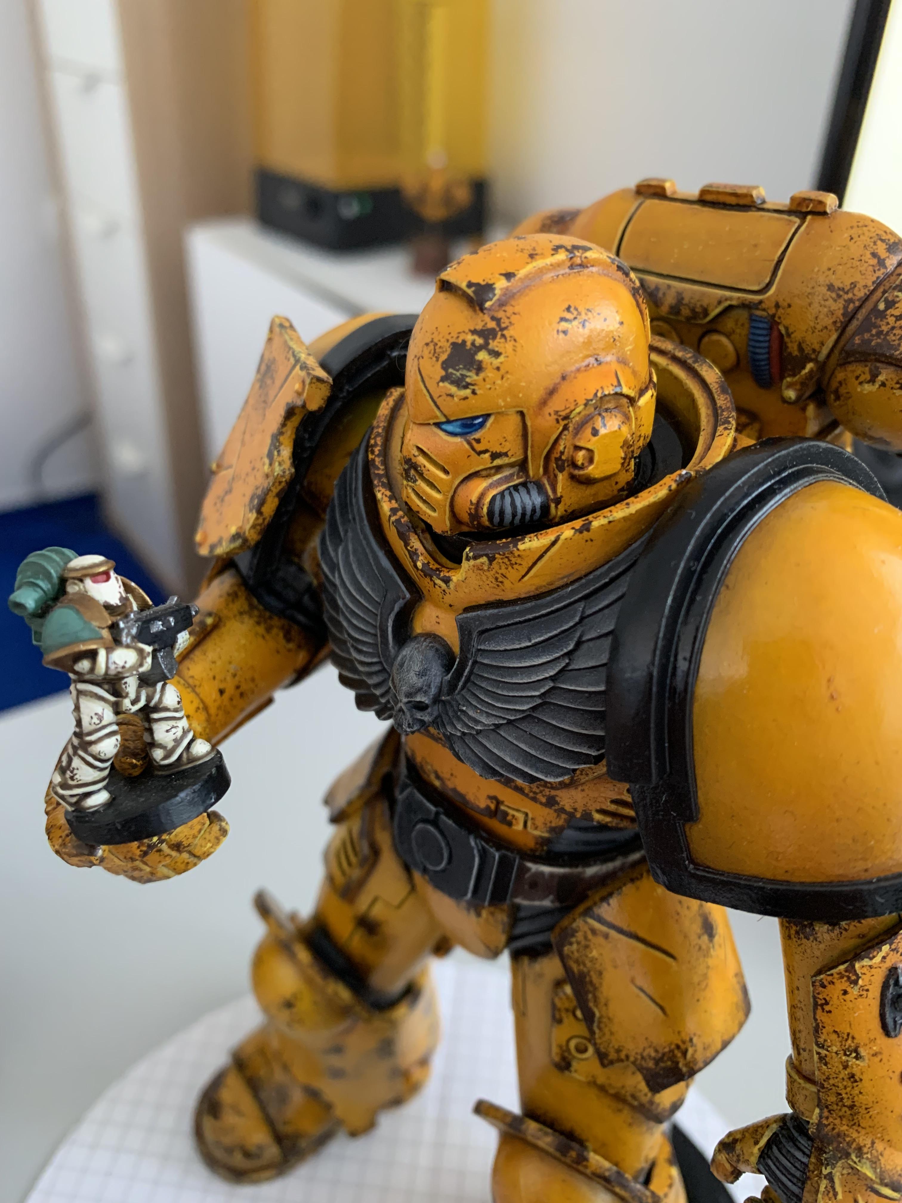Action Figure, Death Guard, Imperial Fists, Scale Creep, Space Marines