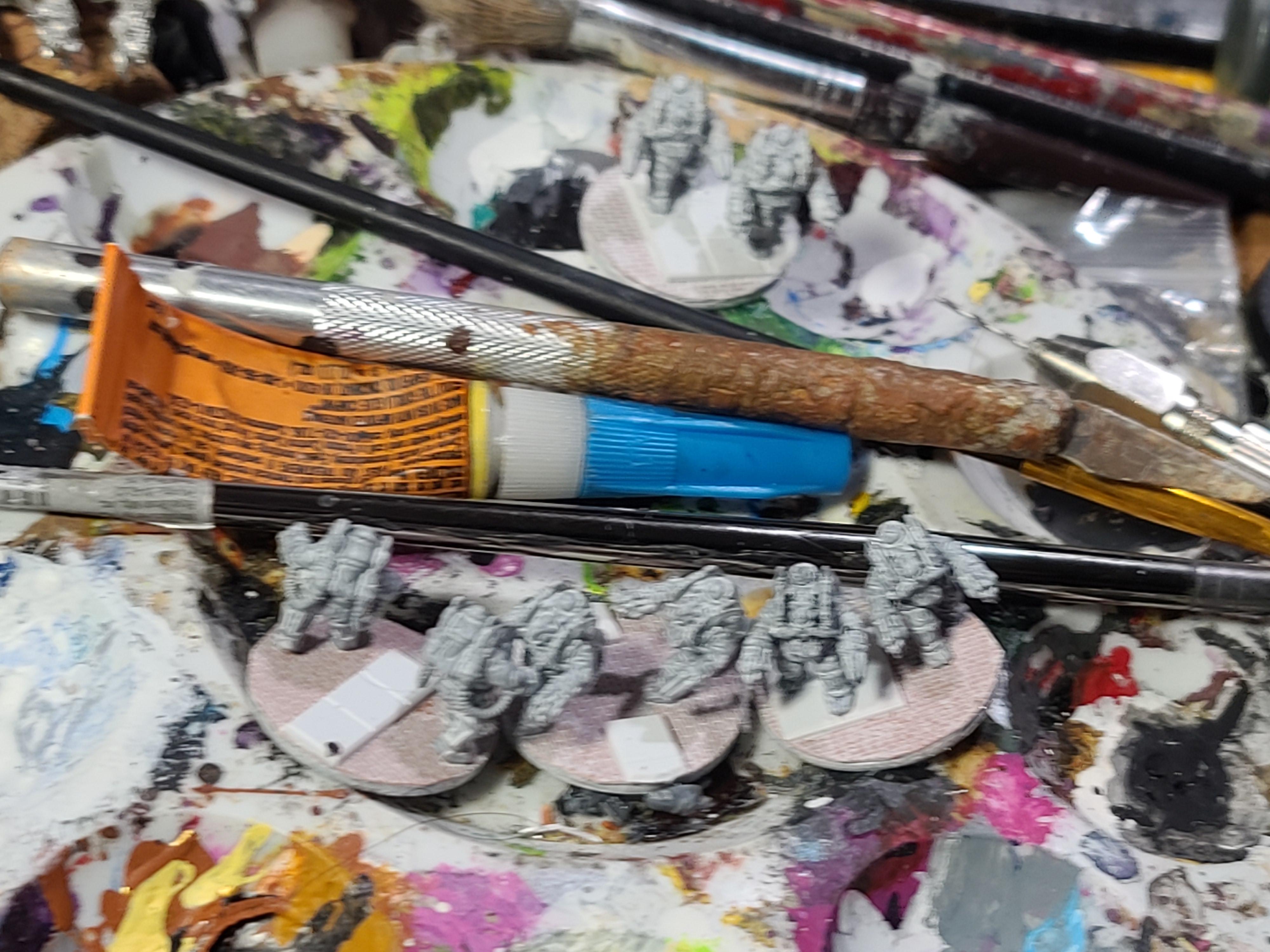Games Workshop, Legion Imperialis, Ogryns, Scratch Built Base, Solar Aux
