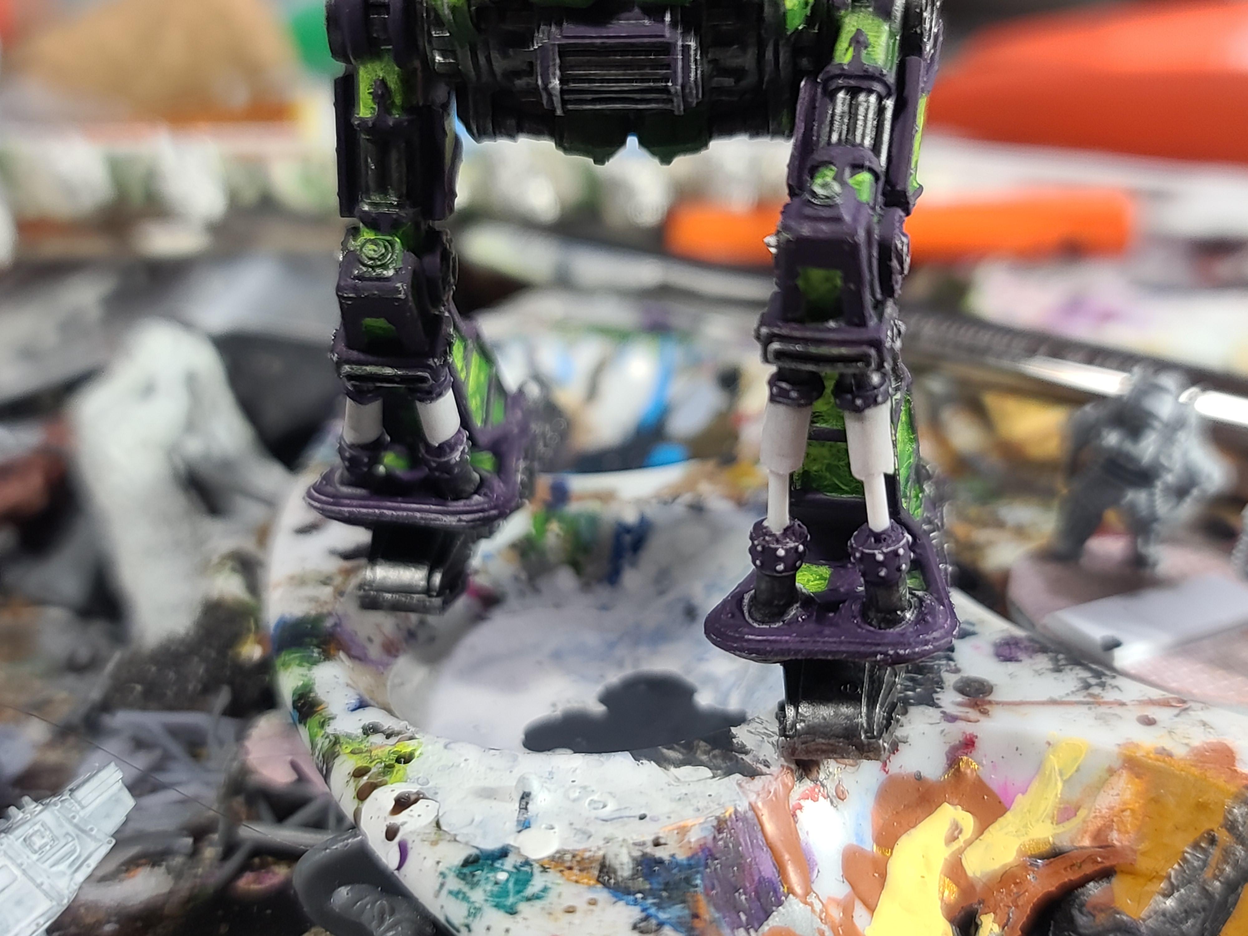 Adeptus Titanicus, Dire Wolf, Games Workshop, Pistons, Plasticard Repair, Titan