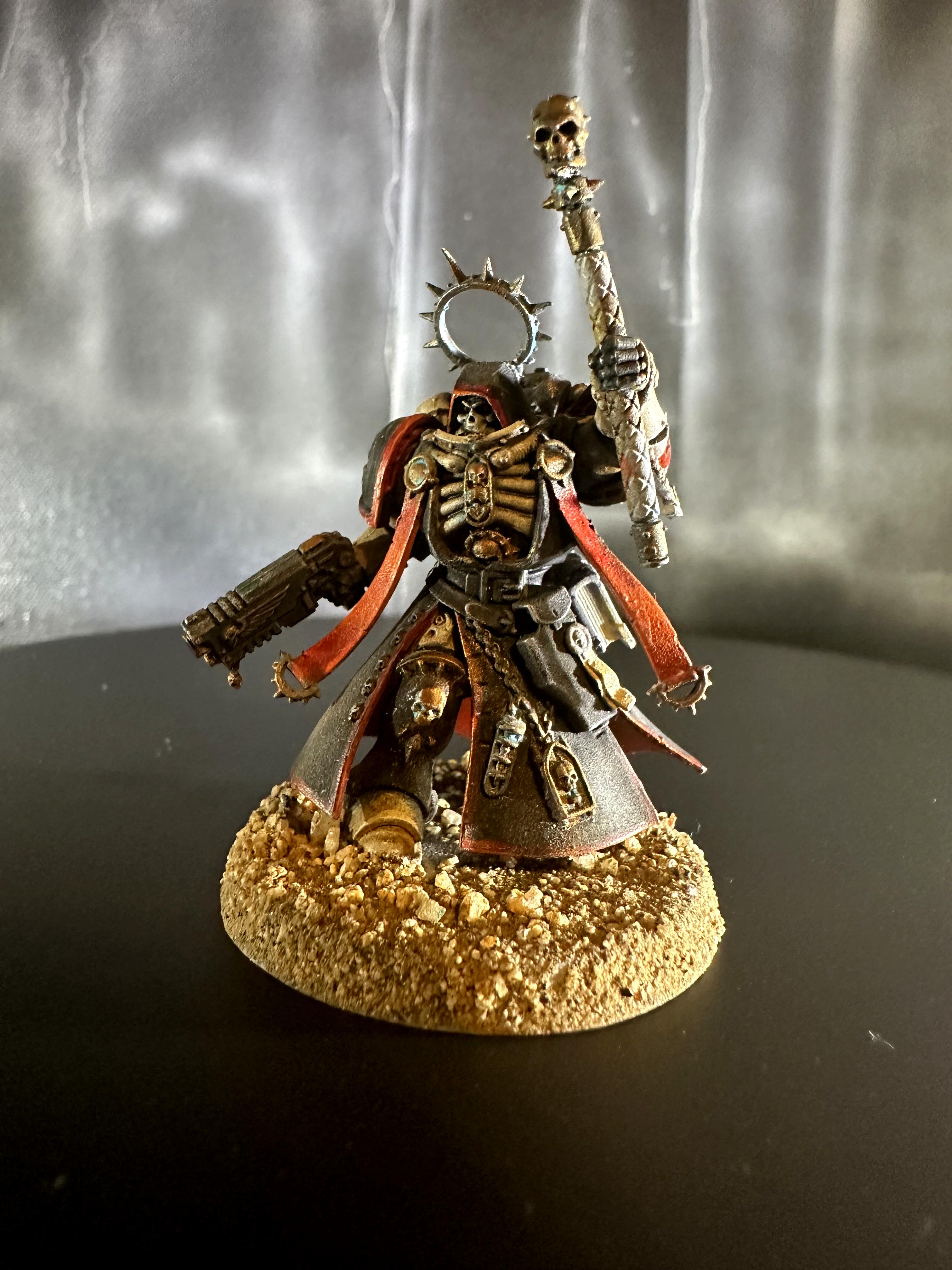 Airbrush, Chaplain, Games Workshop, Handpainted, Miniature, Space, Space Marines, Warhammer 40,000