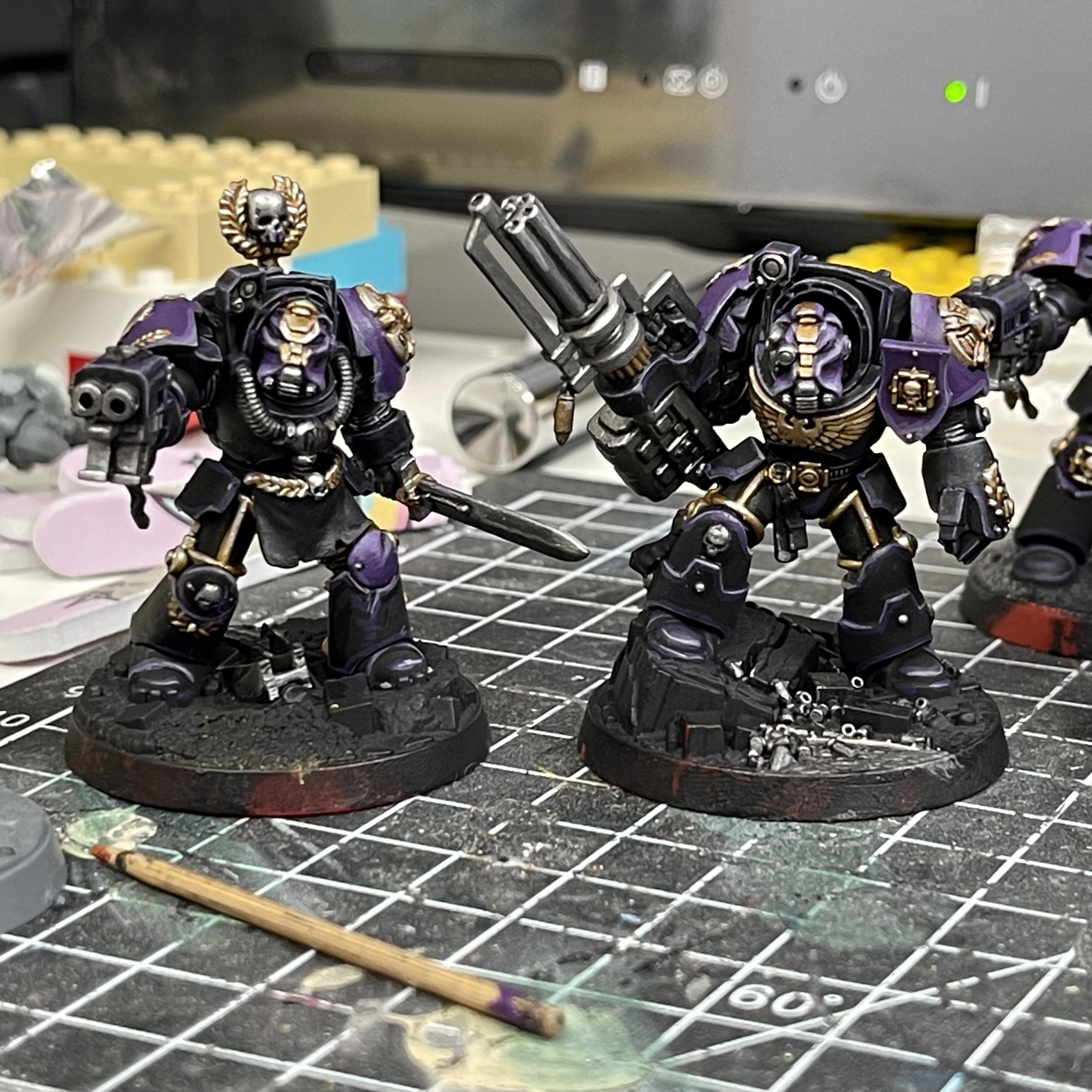 Space Marine Heroes, Space Marines, Terminator Armor, Void Panthers, Warhammer 40,000, Warhammer Fantasy, Work In Progress