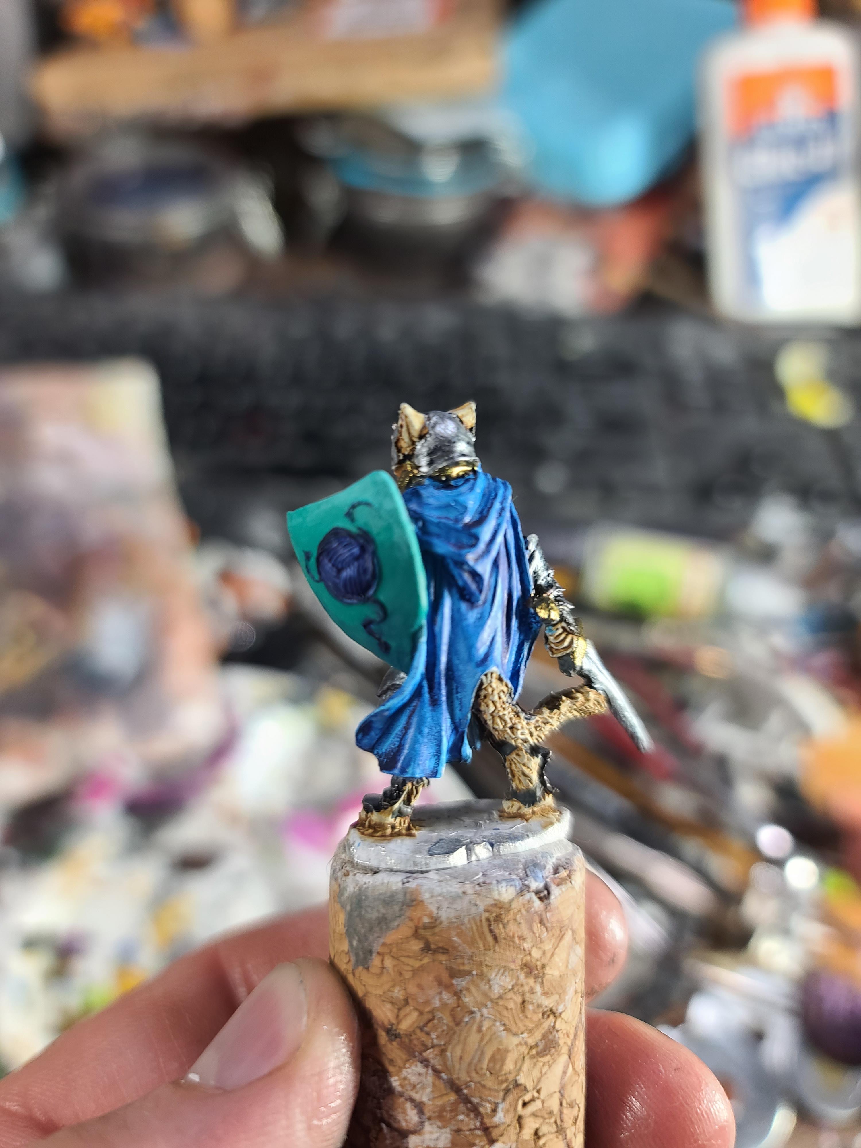 Animal Adventurer, Cat Warrior, Dungeons And Dragons, Fighter, Fur Test, Reaper Miniatures