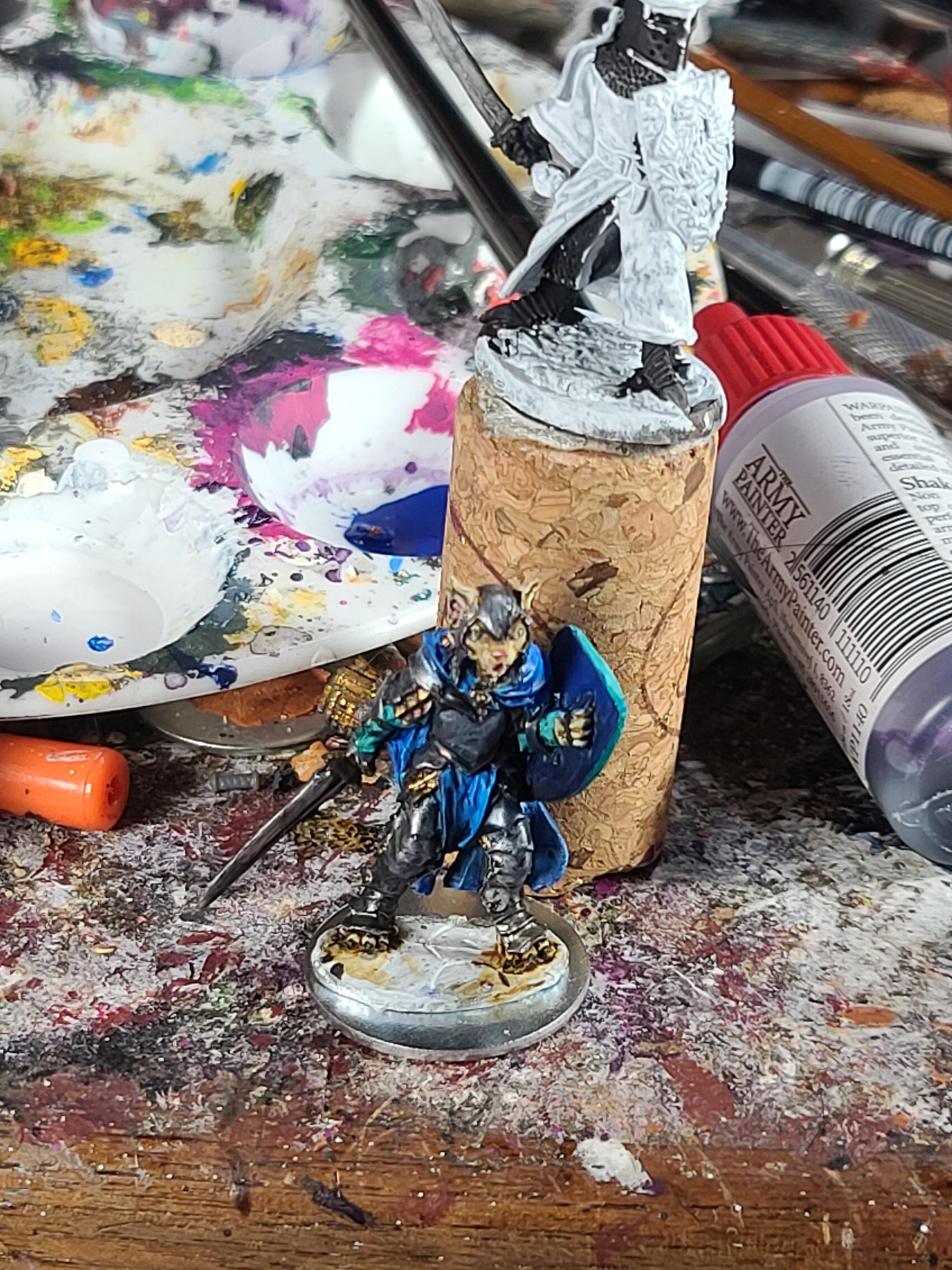 Animal Adventurer, Cat Warrior, Dungeons And Dragons, Fighter, Fur Test, Knights, Reaper Miniatures, Sir Michael The Gold