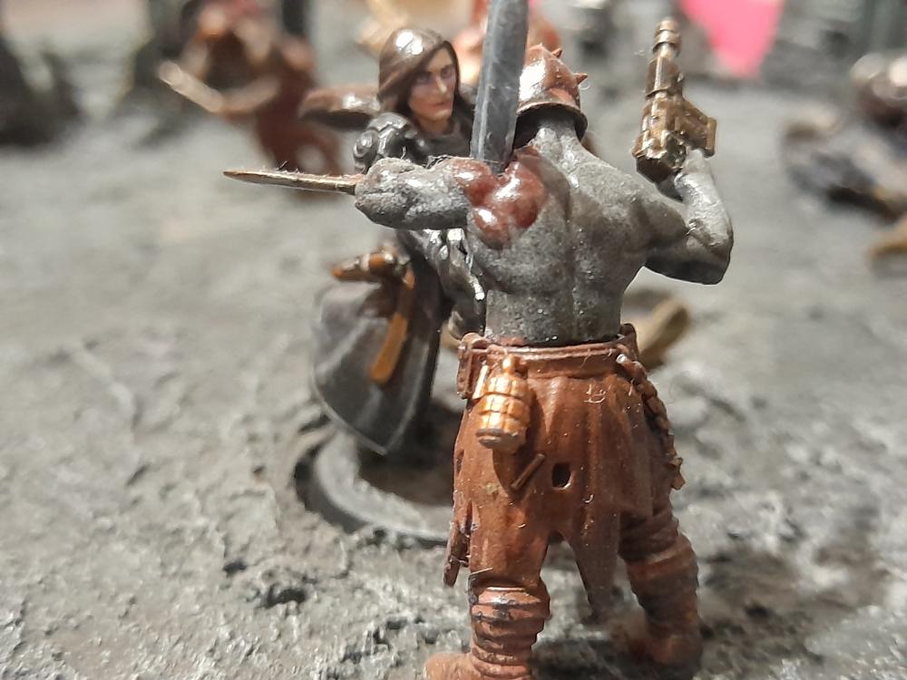 Action, Adelana, Ambush, Attelus Kaltos, Chaos, Chaos Ritual, Death Korps of Krieg, Diorama, Grimdark, Imperial Guard, Inquisition, Miniatures, Minis, Models, Original Characters, Power Sword, Secret War, Warhammer 40,000, Work In Progress