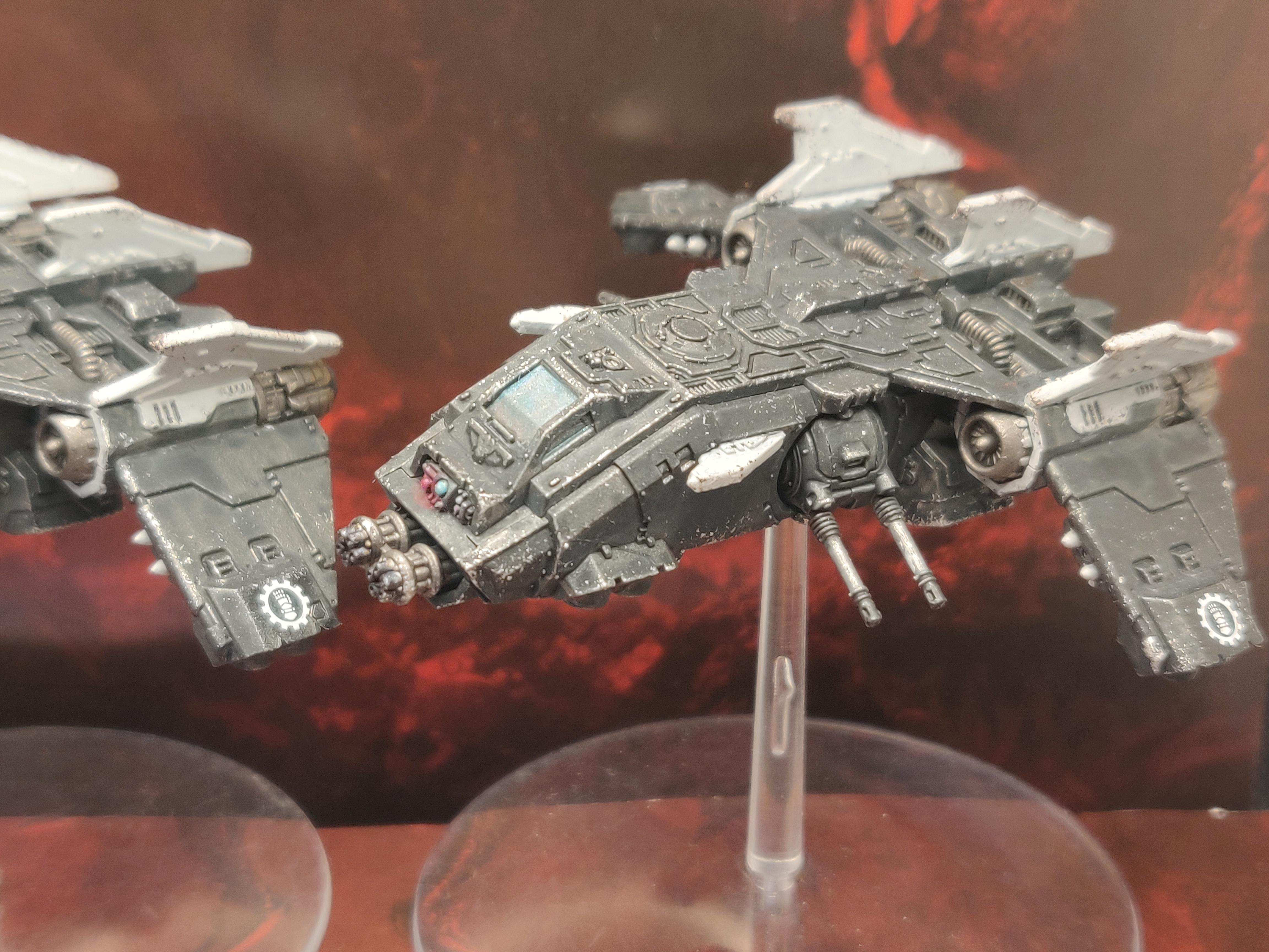 Iron Hands Fire Raptor Gunship wing