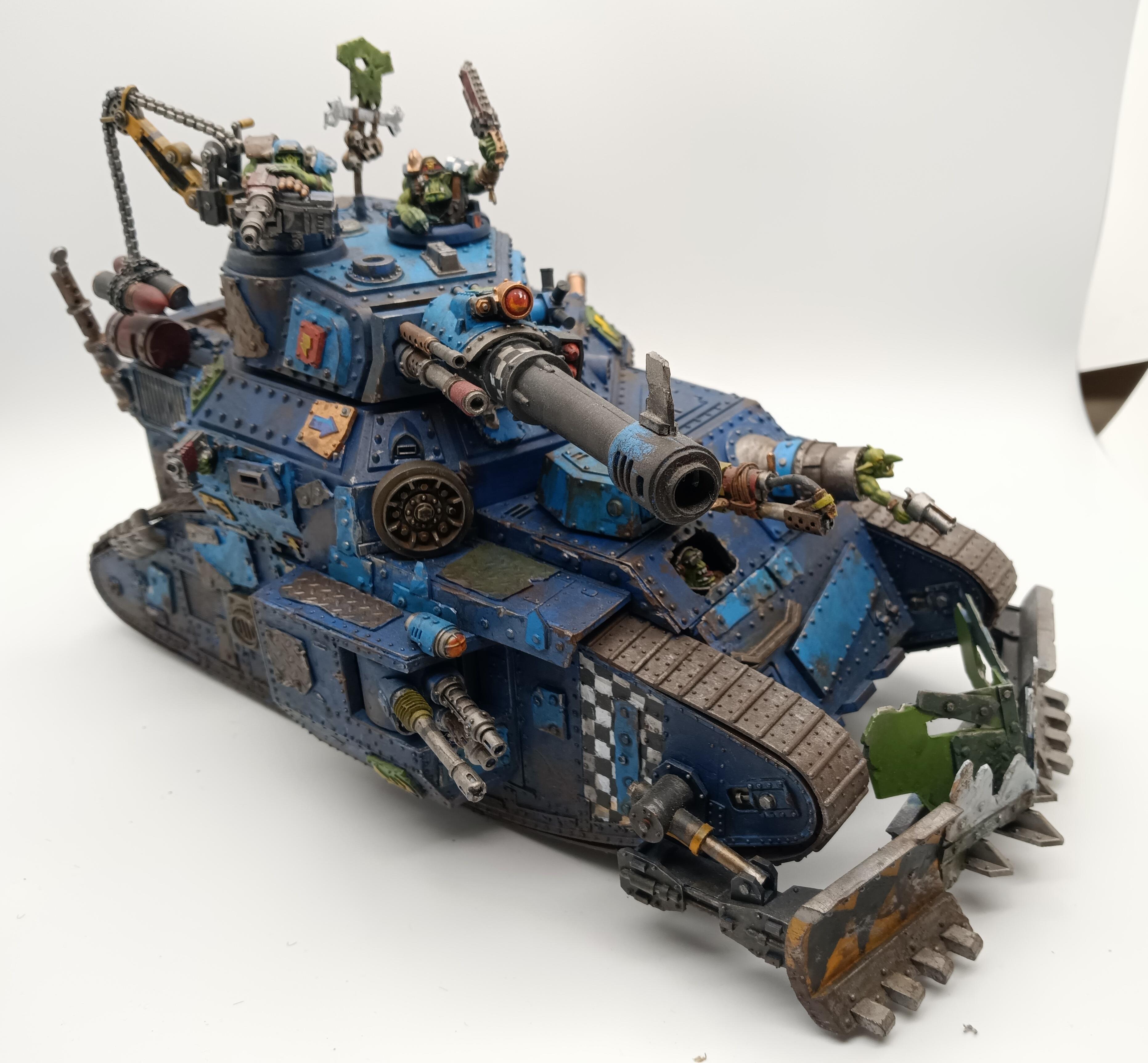 Baneblade, Conversion, Deathskulls, Kill Tank, Kitbash, Orks, Super-heavy