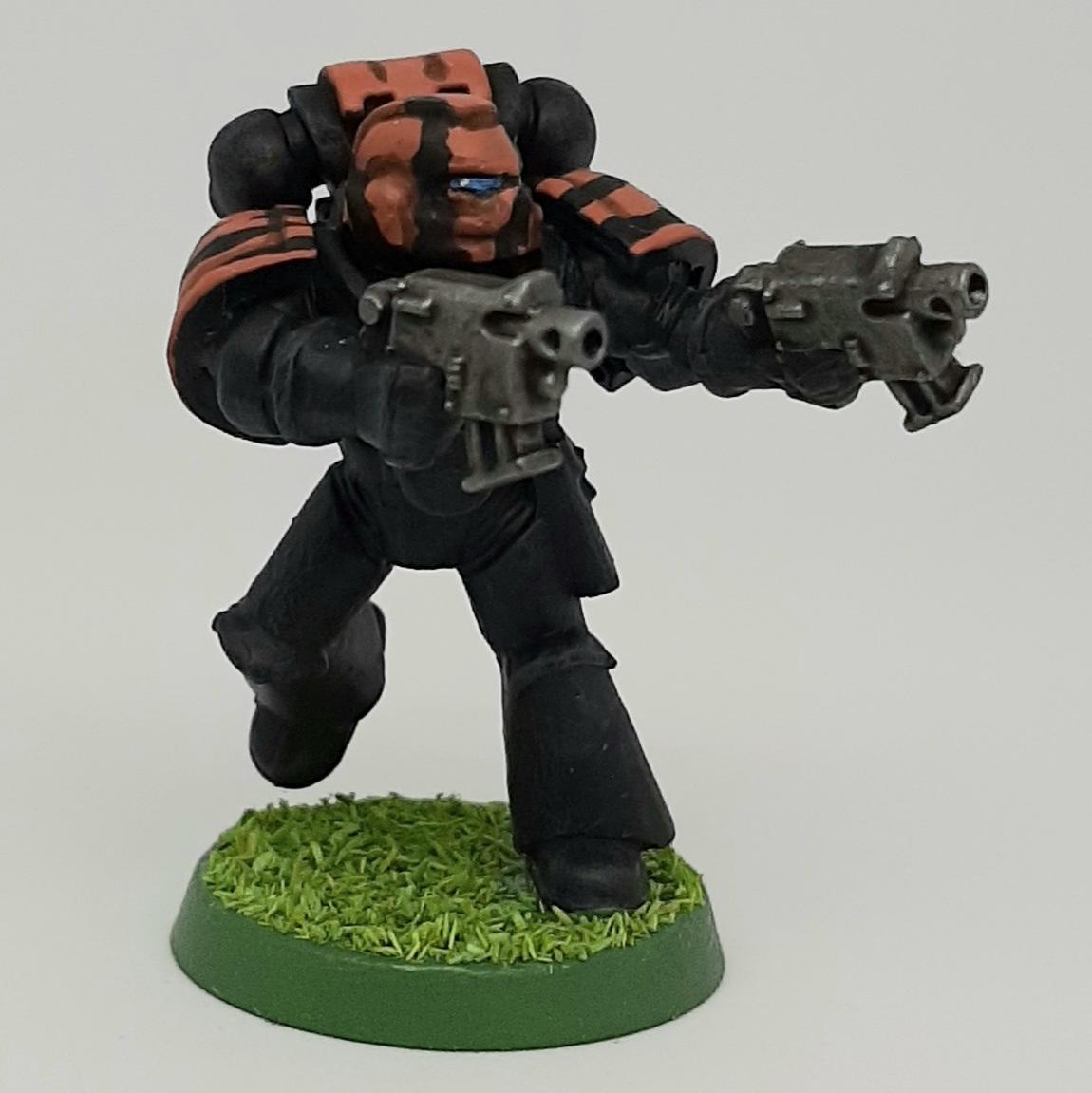 Astartes, Bolter, Boltgun, Camouflage, Claw, Combat, Conversion, Dual, Fang, Fighting, Forest, Green, Gunfighter, India, Jungle, Orange, Paw, Pistolier, Pistols, Saber, Space, Space Marines, Squad, Stripes, Tigers, Tooth, Veda, Vedic