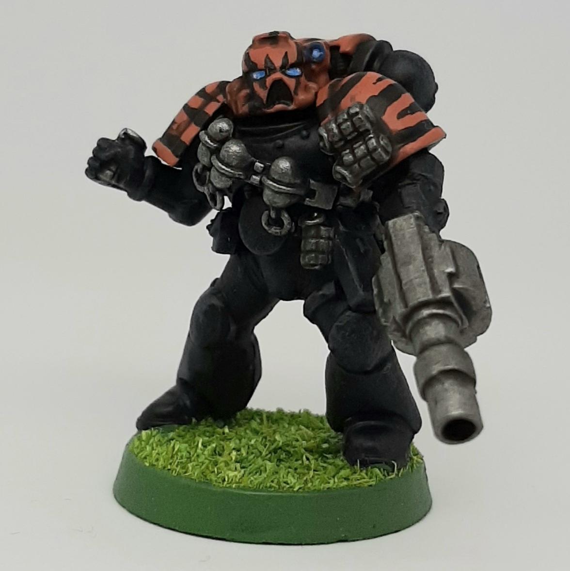 Astartes, Bolter, Boltgun, Bomb, Camouflage, Claw, Combat, Conversion, Fang, Fighting, Forest, Green, Grenade, Grenades, Grenadier, Heavy, India, Jungle, Launcher, Meltagun, Orange, Paw, Saber, Space, Space Marines, Squad, Stripes, Tigers, Tooth, Veda, Vedic