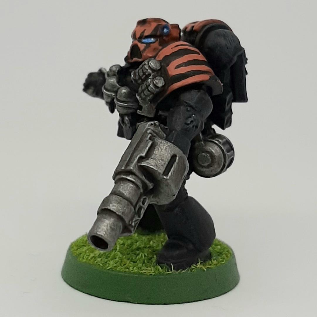 Astartes, Bolter, Boltgun, Bomb, Camouflage, Claw, Combat, Conversion, Fang, Fighting, Forest, Green, Grenade, Grenades, Grenadier, Heavy, India, Jungle, Launcher, Meltagun, Orange, Paw, Saber, Space, Space Marines, Squad, Stripes, Tigers, Tooth, Veda, Vedic