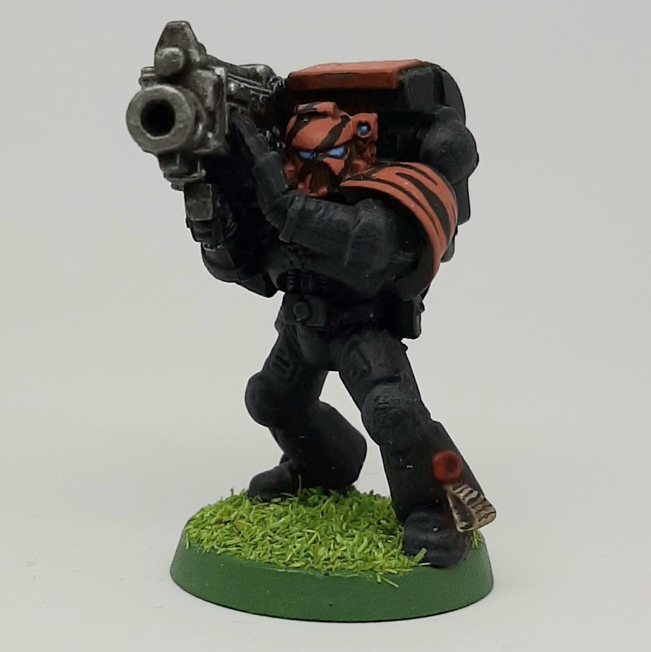 Astartes, Bolter, Boltgun, Camouflage, Claw, Combat, Conversion, Devastator, Fang, Fighting, Forest, Green, India, Jungle, Orange, Paw, Saber, Space, Space Marines, Squad, Stripes, Tigers, Tooth, Veda, Vedic