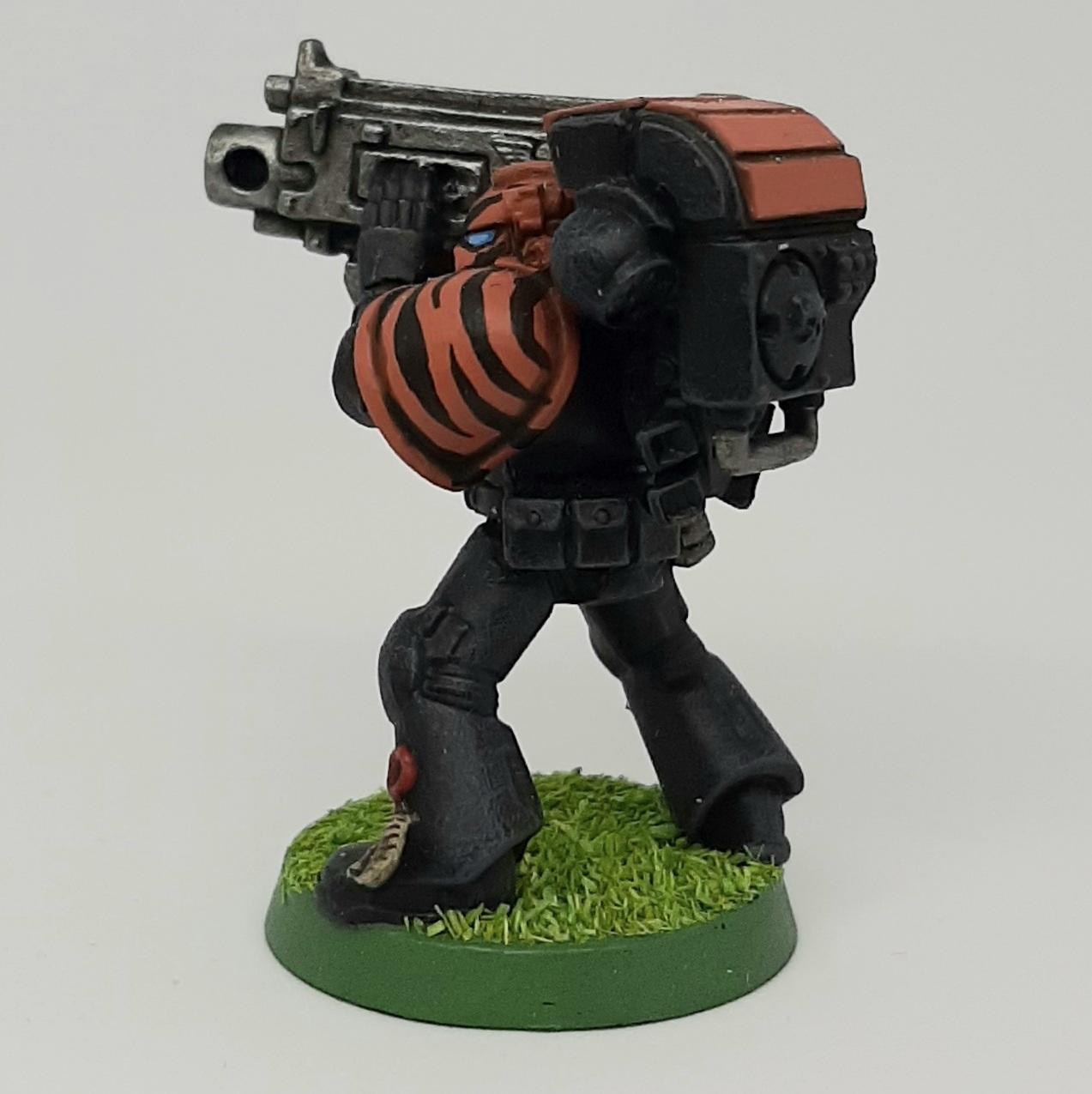 Astartes, Bolter, Boltgun, Camouflage, Claw, Combat, Conversion, Devastator, Fang, Fighting, Forest, Green, India, Jungle, Orange, Paw, Saber, Space, Space Marines, Squad, Stripes, Tigers, Tooth, Veda, Vedic