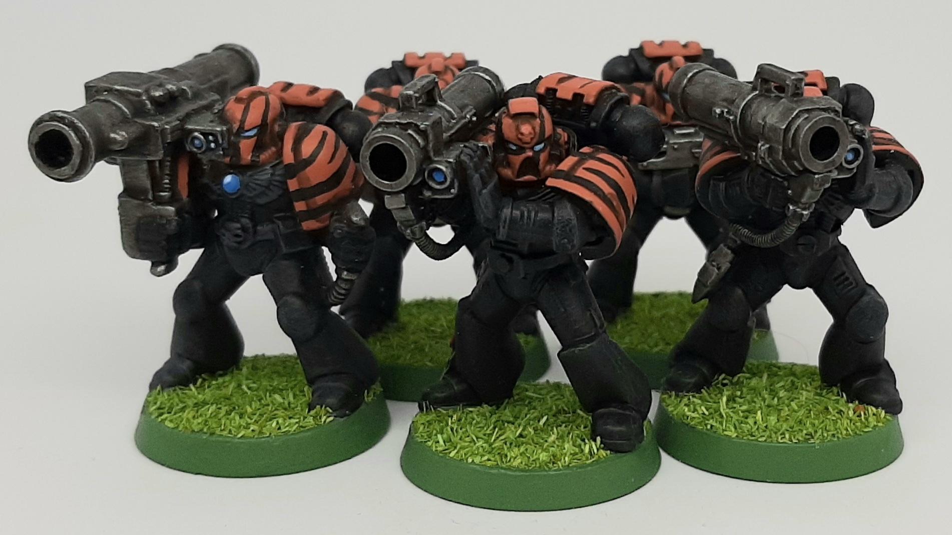Astartes, Bolter, Boltgun, Camouflage, Claw, Combat, Conversion, Devastator, Fang, Fighting, Forest, Green, India, Jungle, Orange, Paw, Saber, Space, Space Marines, Squad, Stripes, Tigers, Tooth, Veda, Vedic