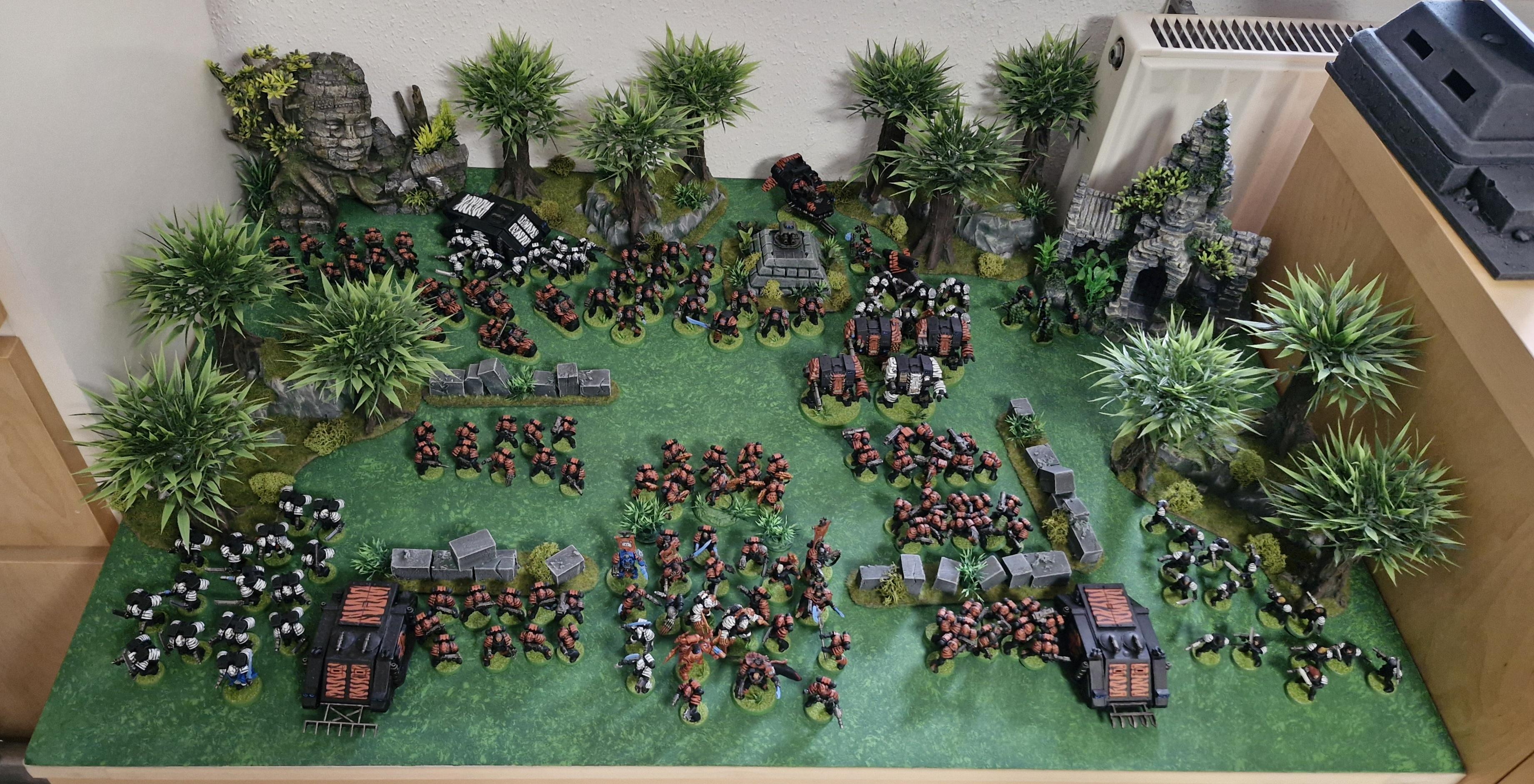 Army, Astartes, Board, Bolter, Boltgun, Camouflage, Claw, Combat, Conversion, Display, Fang, Fighting, Forest, Green, India, Jungle, Orange, Paw, Saber, Space, Space Marines, Squad, Stripes, Tigers, Tooth, Veda, Vedic