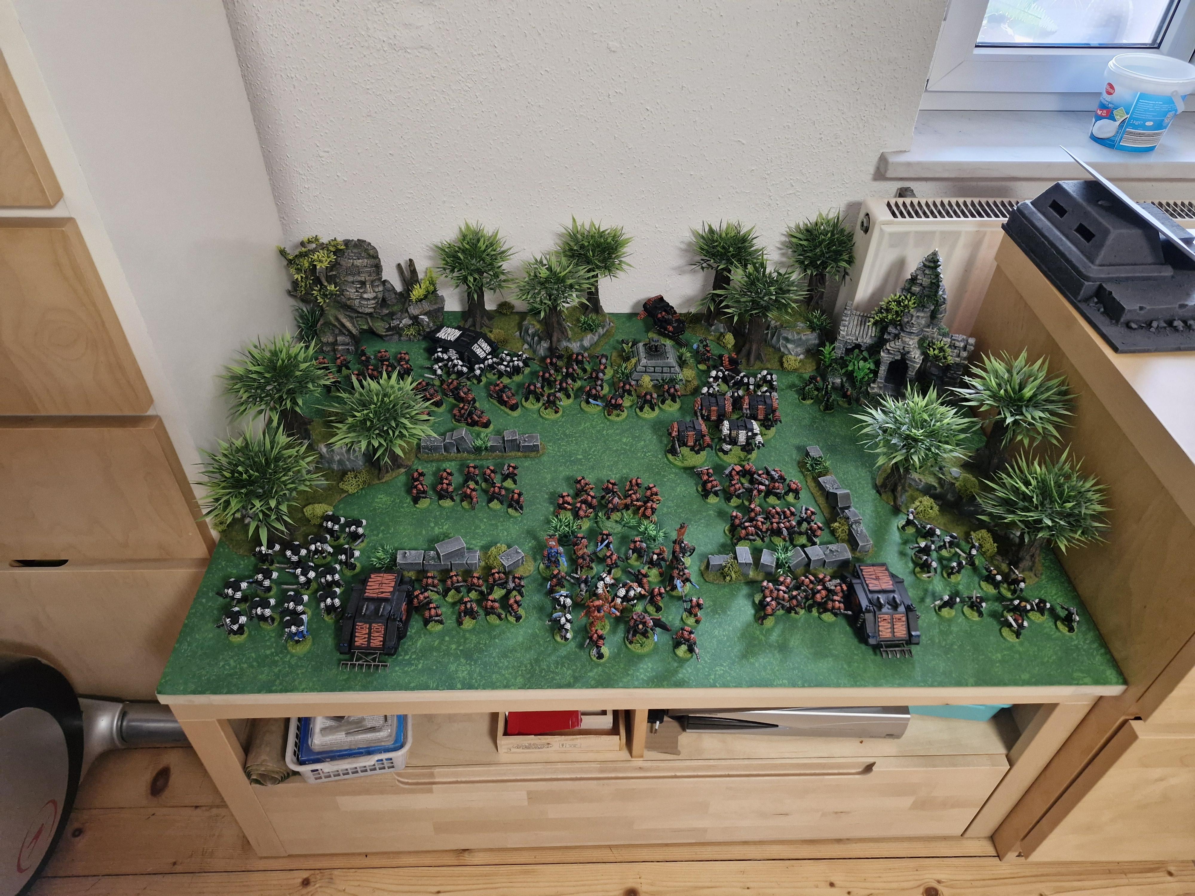 Army, Astartes, Board, Bolter, Boltgun, Camouflage, Claw, Combat, Conversion, Display, Fang, Fighting, Forest, Green, India, Jungle, Orange, Paw, Saber, Space, Space Marines, Squad, Stripes, Tigers, Tooth, Veda, Vedic